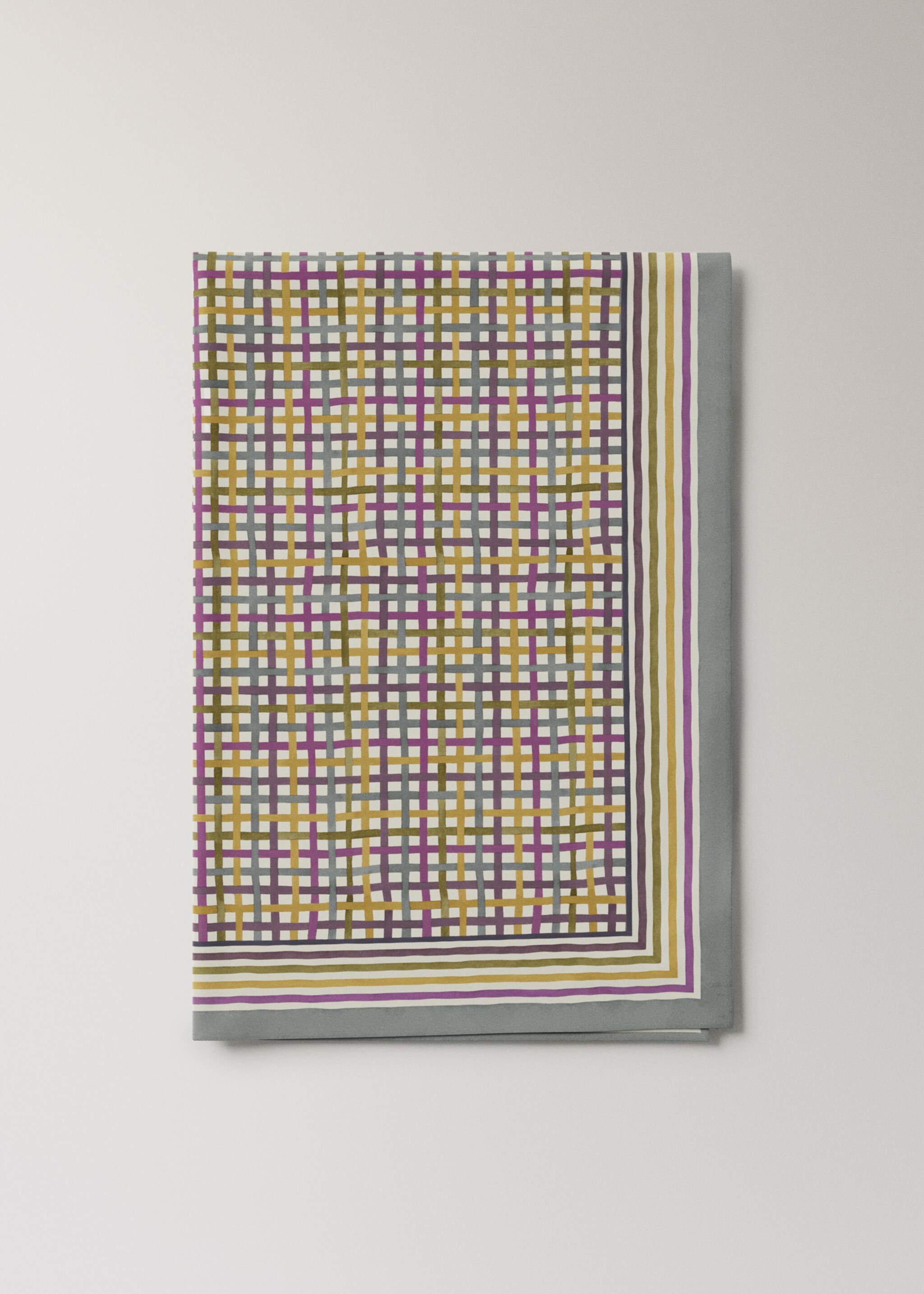 Resin tablecloth multicolor squares 4 to 6 diners - Artikel utan modell