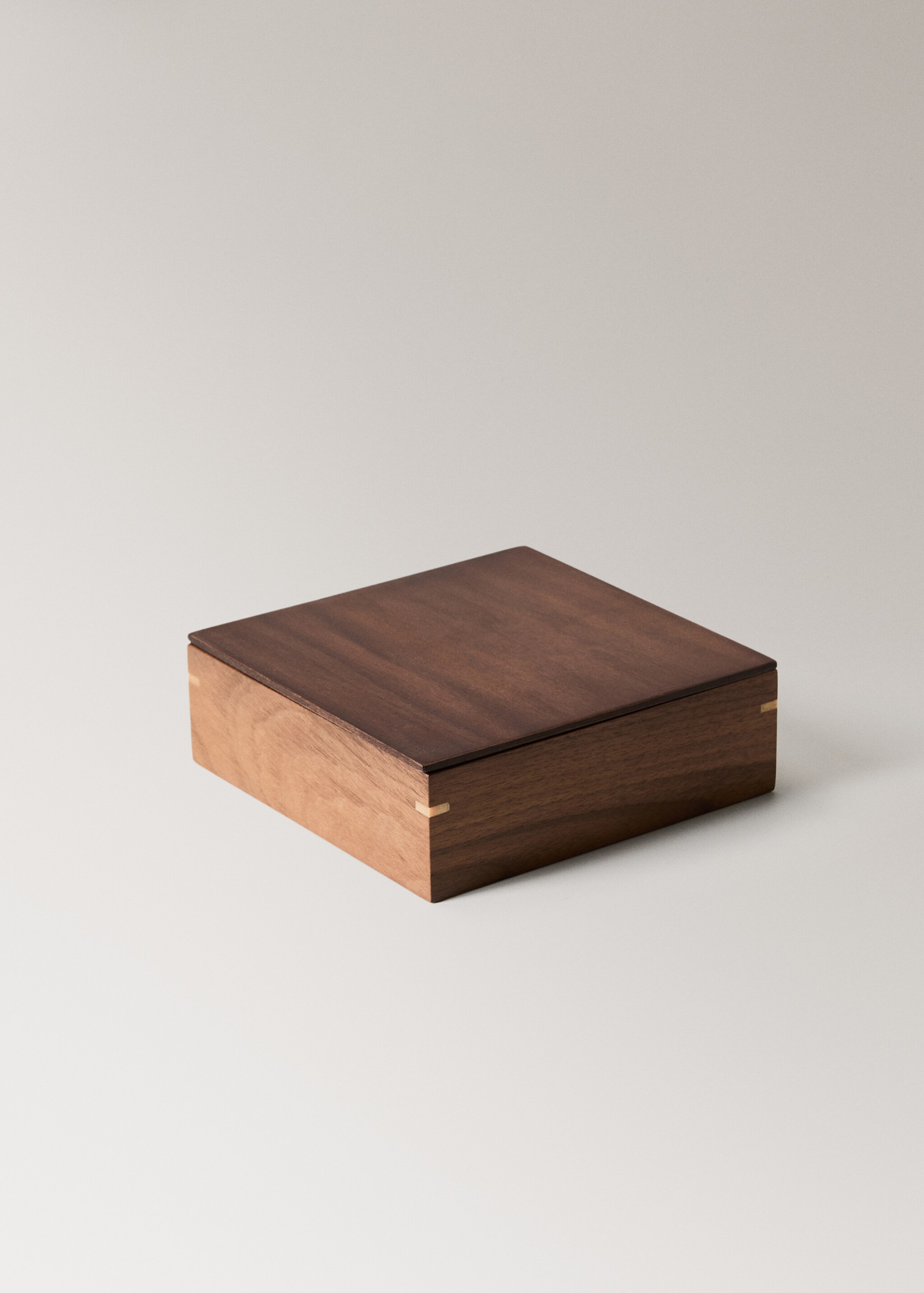 Combined wooden box - Details of the article 1, Brown. Ref: 17023331-00.