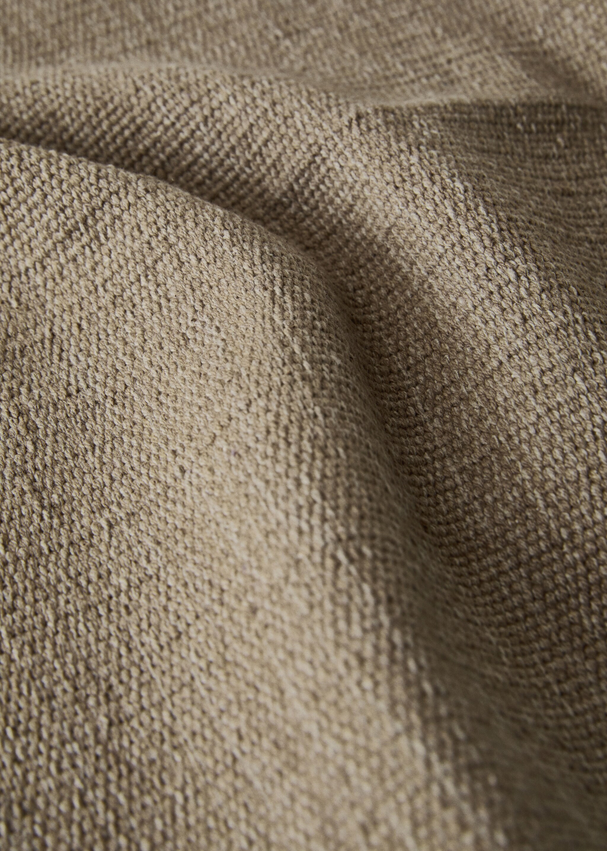 Melange cotton rug - Detalji artikla 2, Svjetlosmeđa/pastelno smeđa. Ref: 17023335-00.