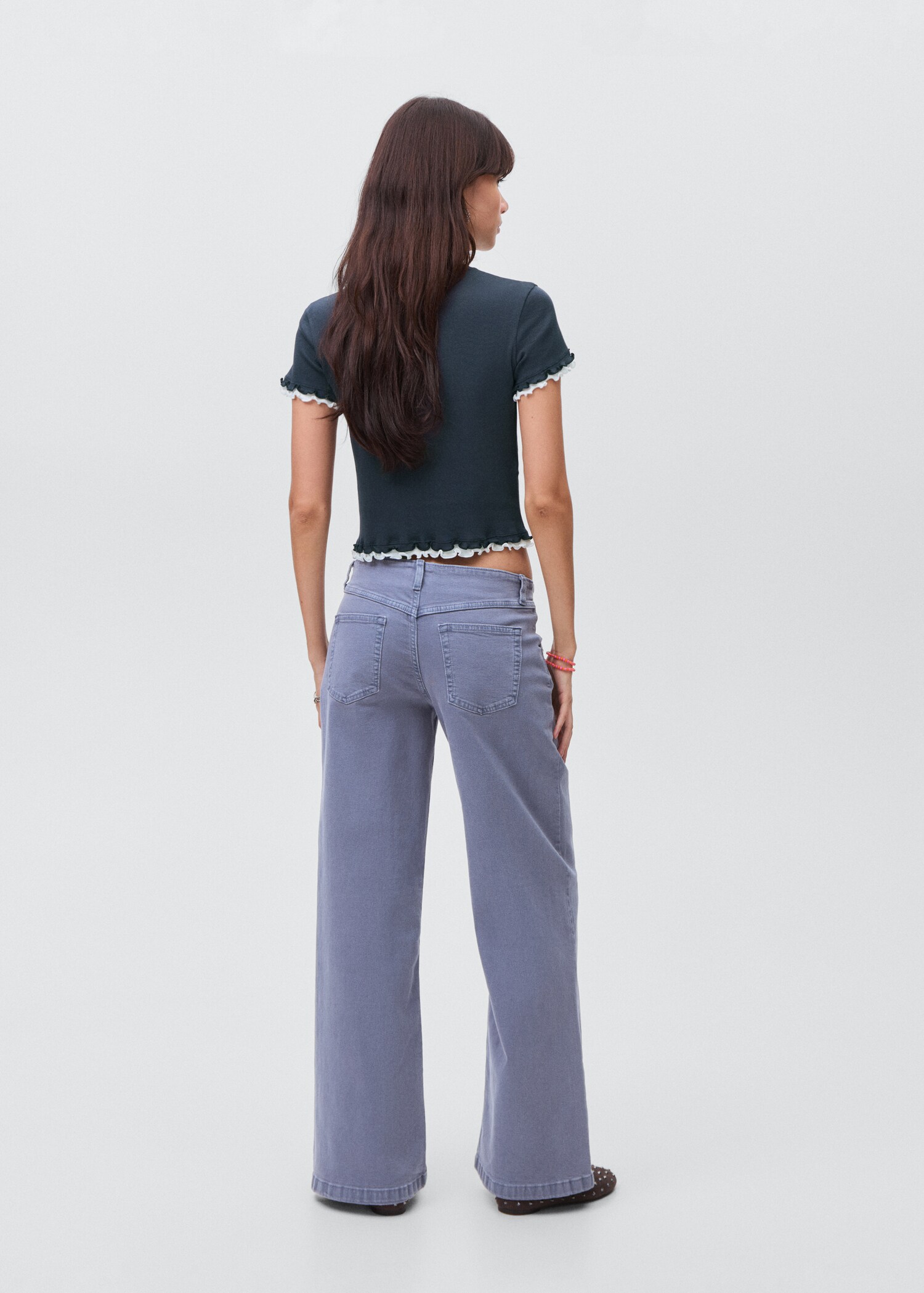 Organic cotton crop top - Reverse of the article