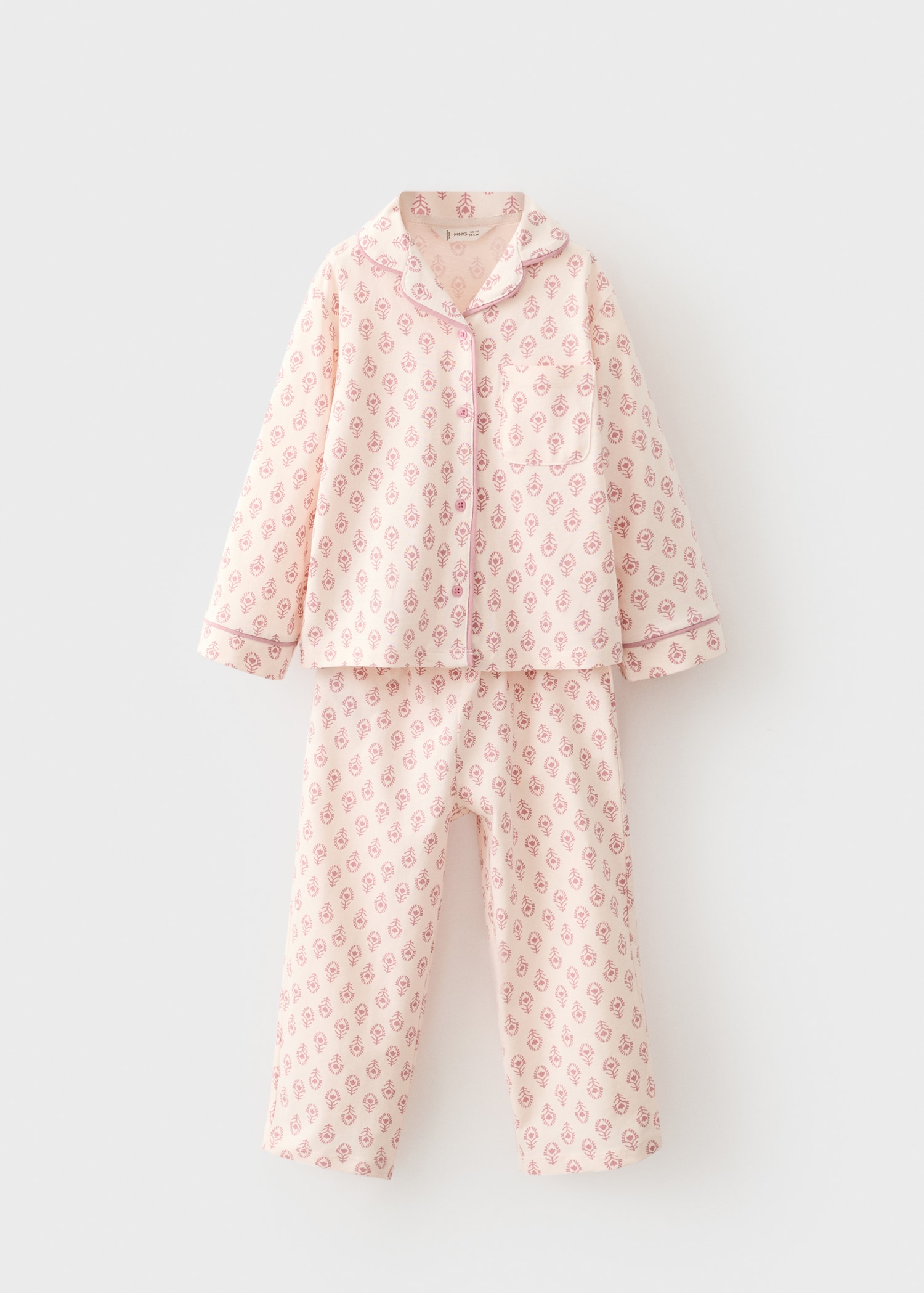 Pijama largo estampado Niños MANGO España (Península y Baleares)
