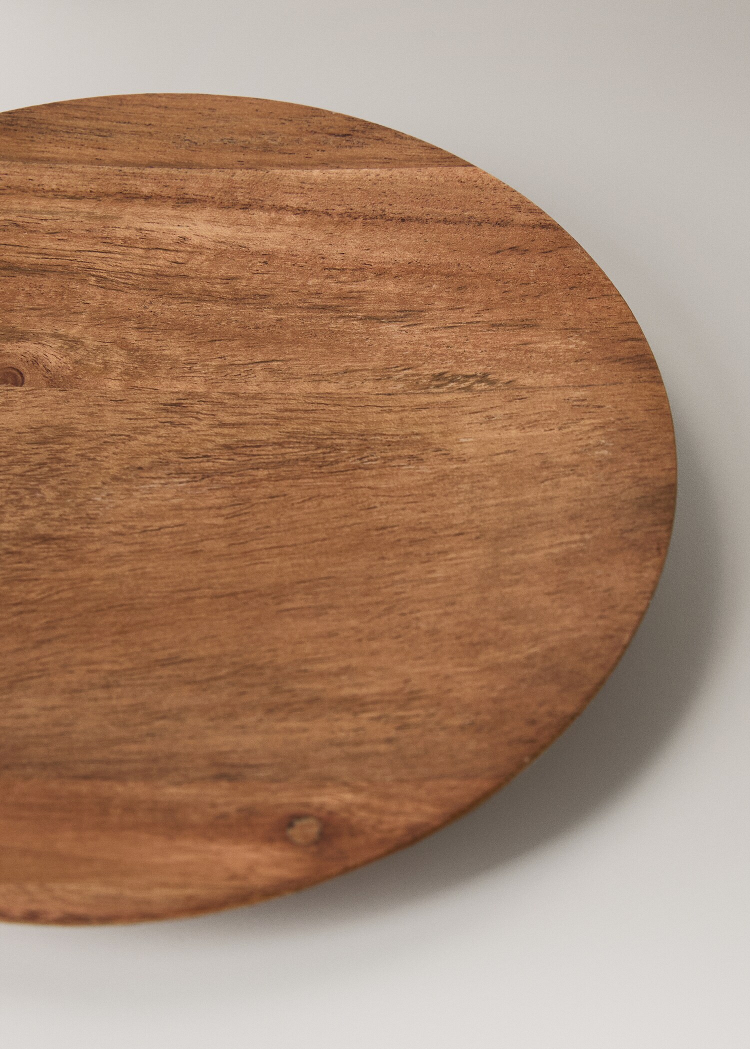 Small round wooden tray - Детальніше про товар 1