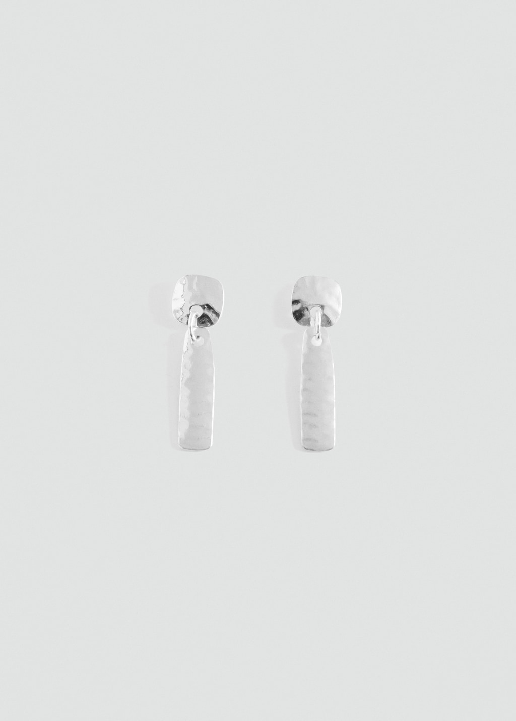 Earrings with geometric appliqué