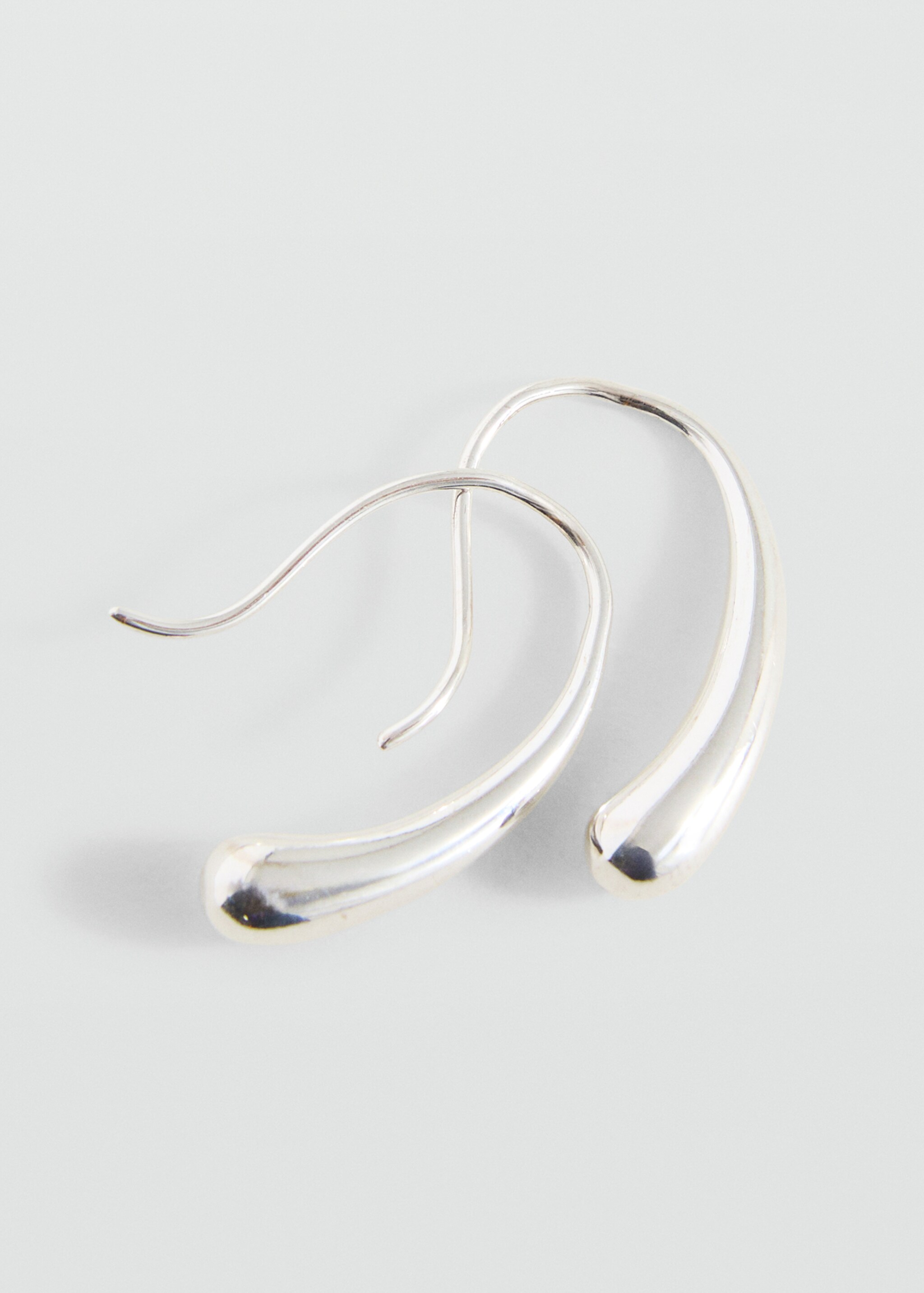 Boucles d'oreilles goutte - Plan moyen, Argent. Ref: 17023812-00.