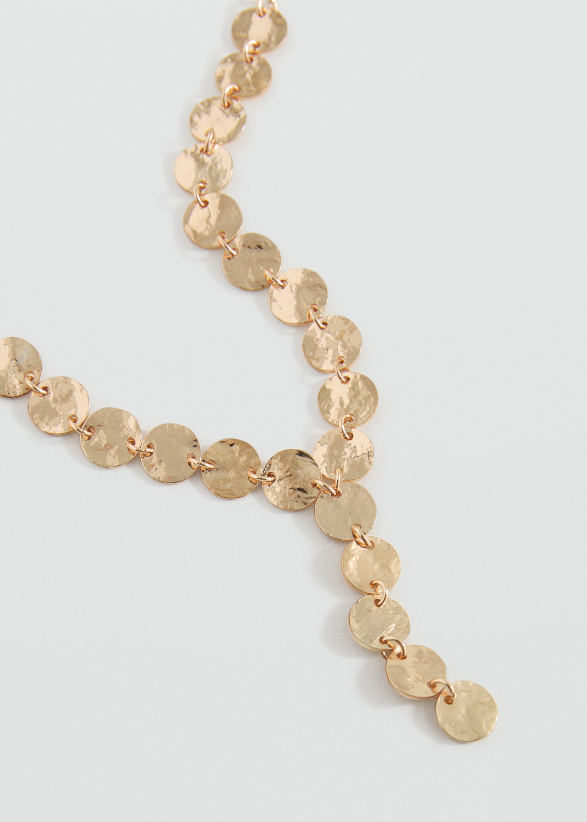 Coin charm necklace - Medium plane