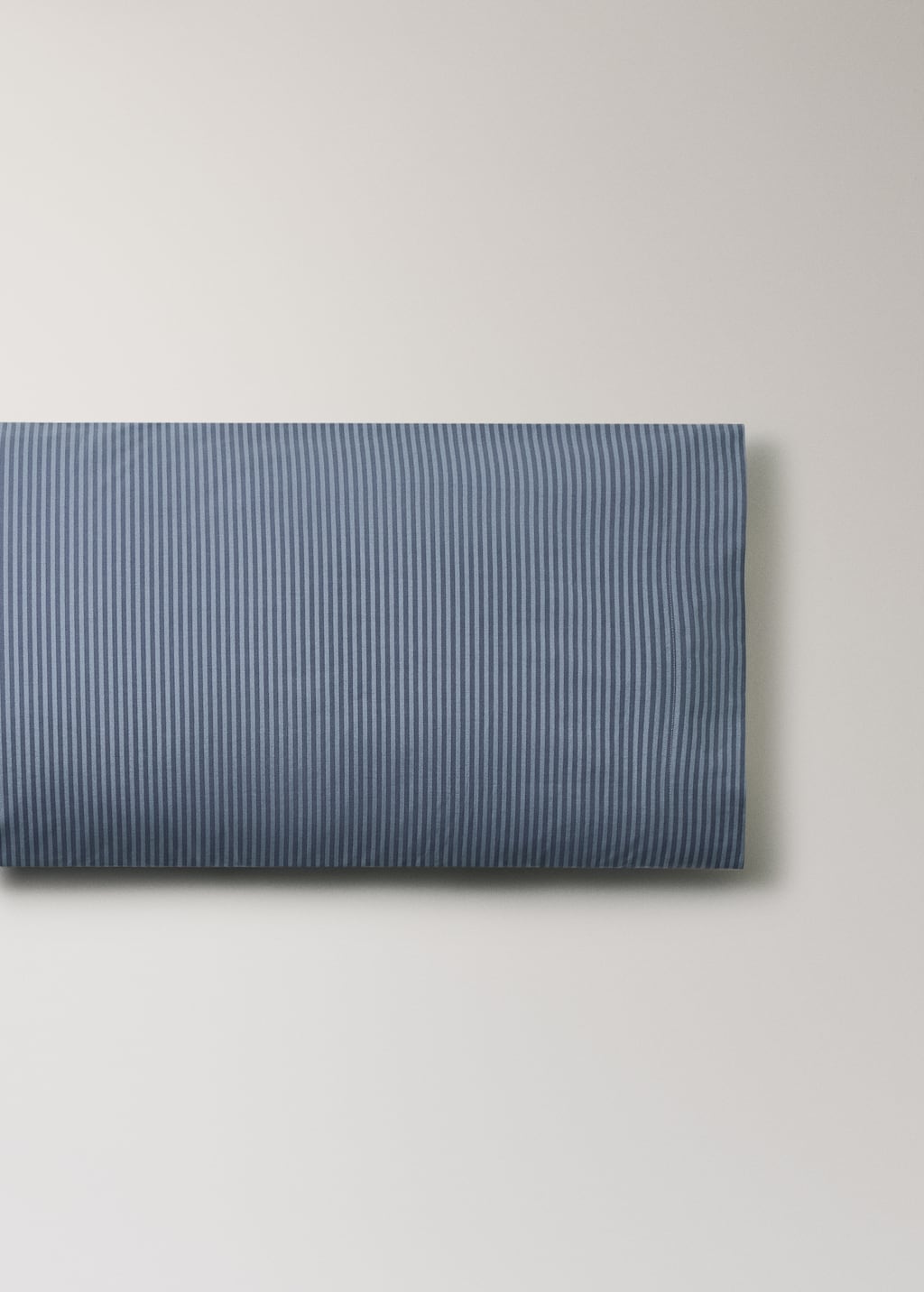 Percale cotton striped pillowcase 45x110cm