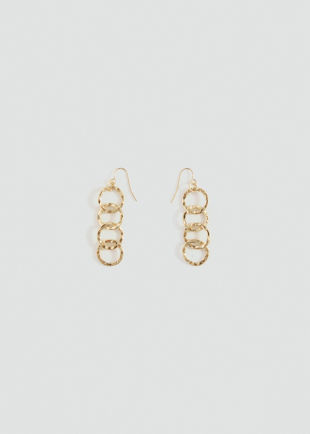 Intertwined hoop earrings
