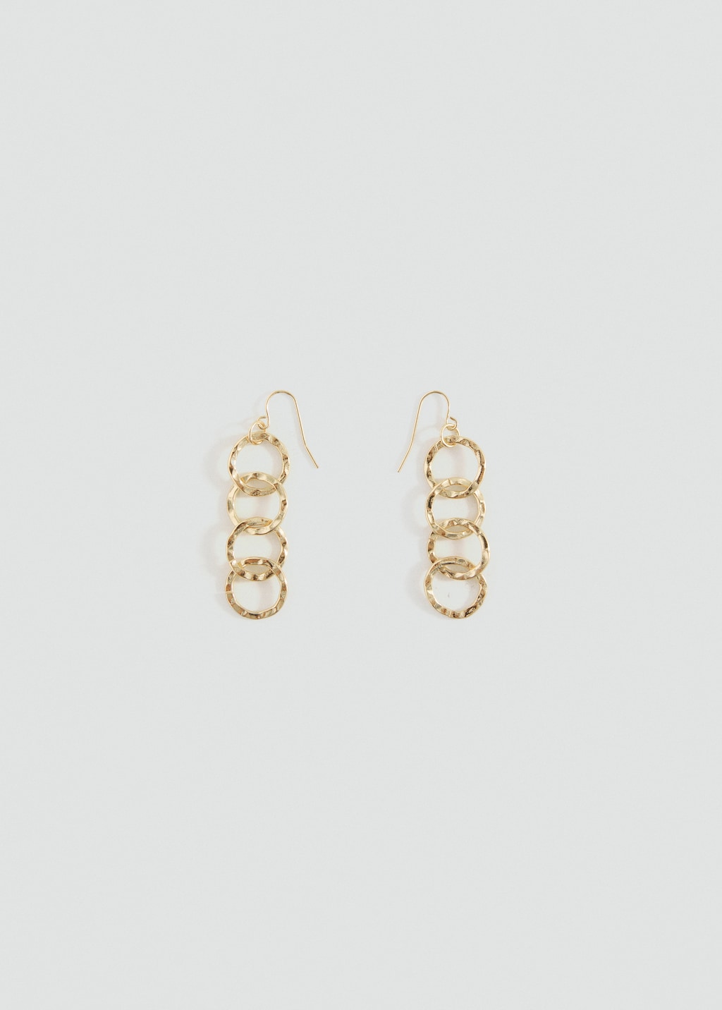 Intertwined hoop earrings