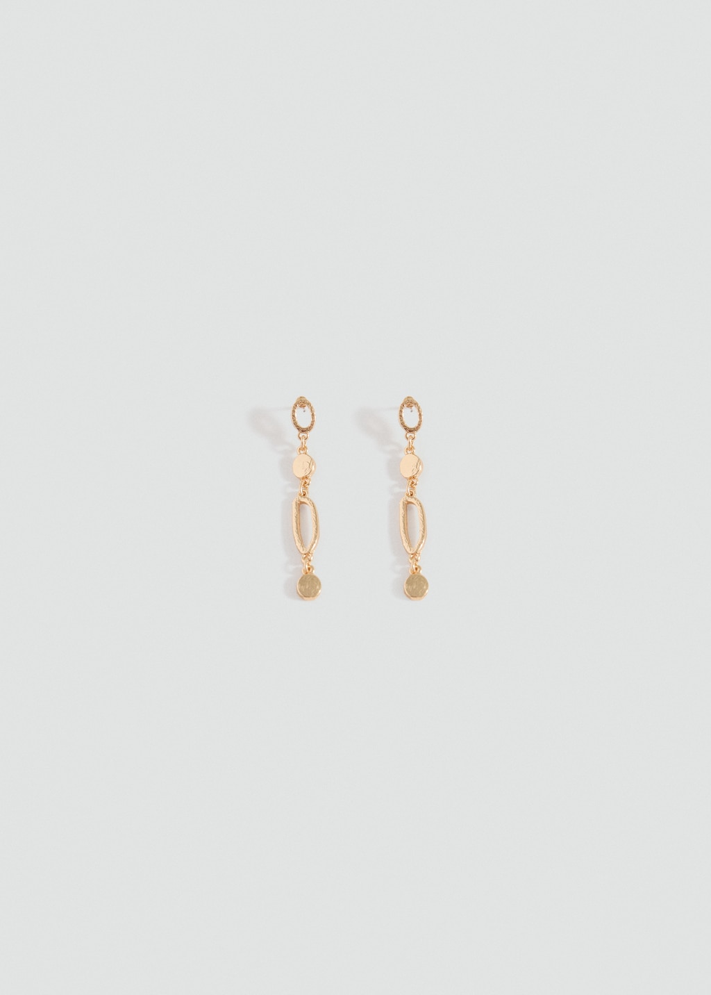 Mixed pendant earrings