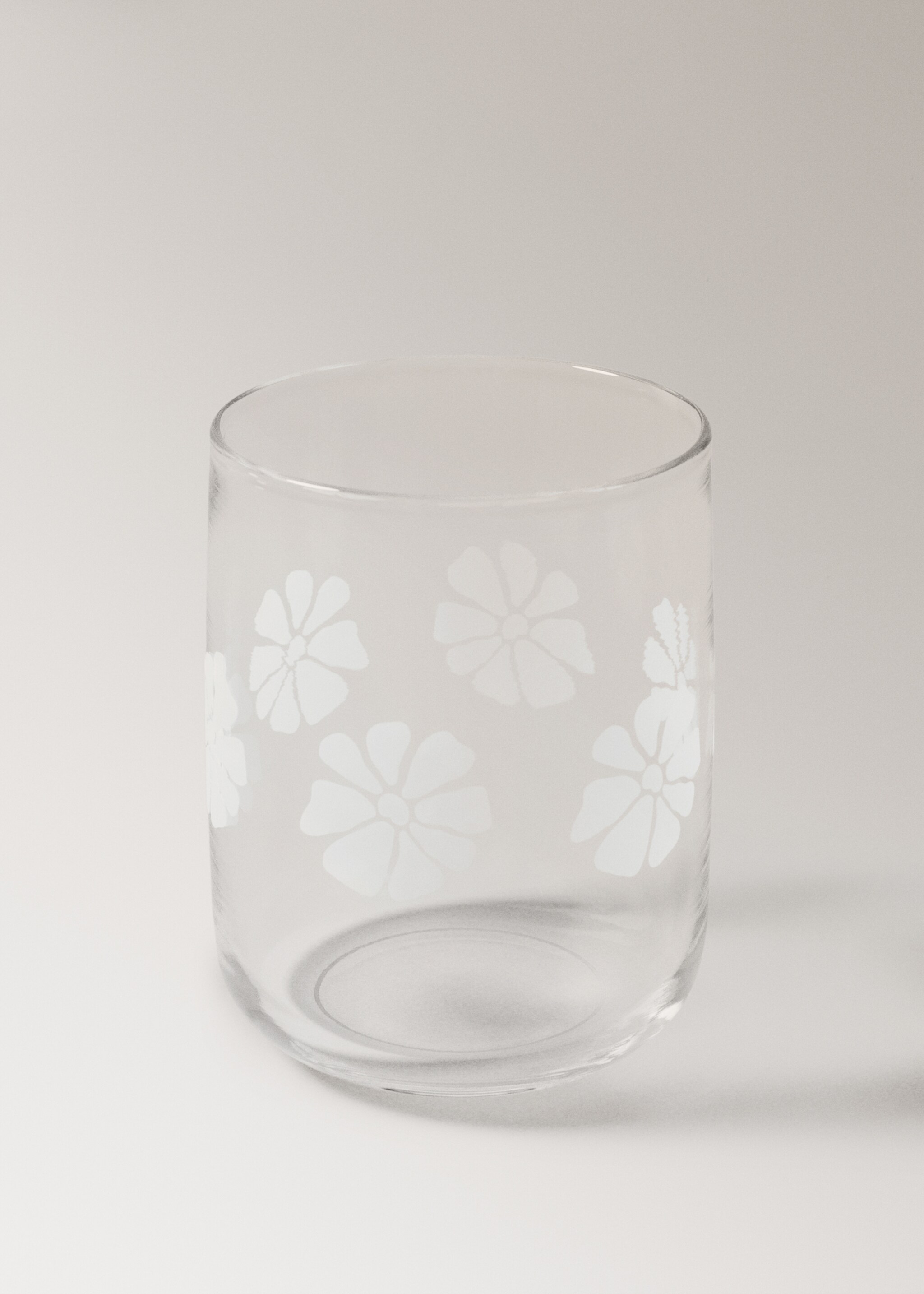 Decorative glass tumbler - Details of the article 3, Off White. Ref: 17023830-00.