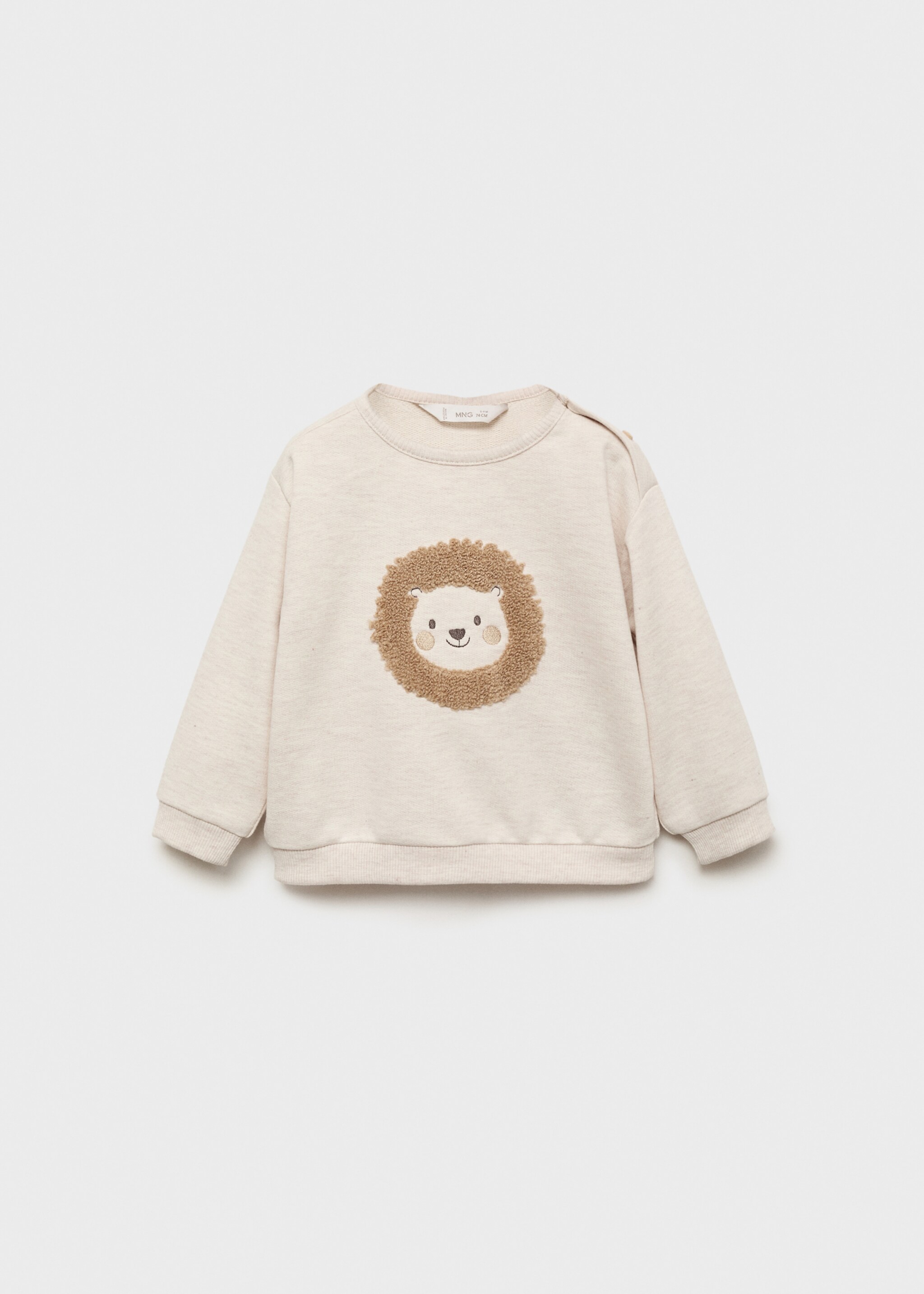 Sweatshirt lion - Article without model, Sand. Ref: 17024079-00.