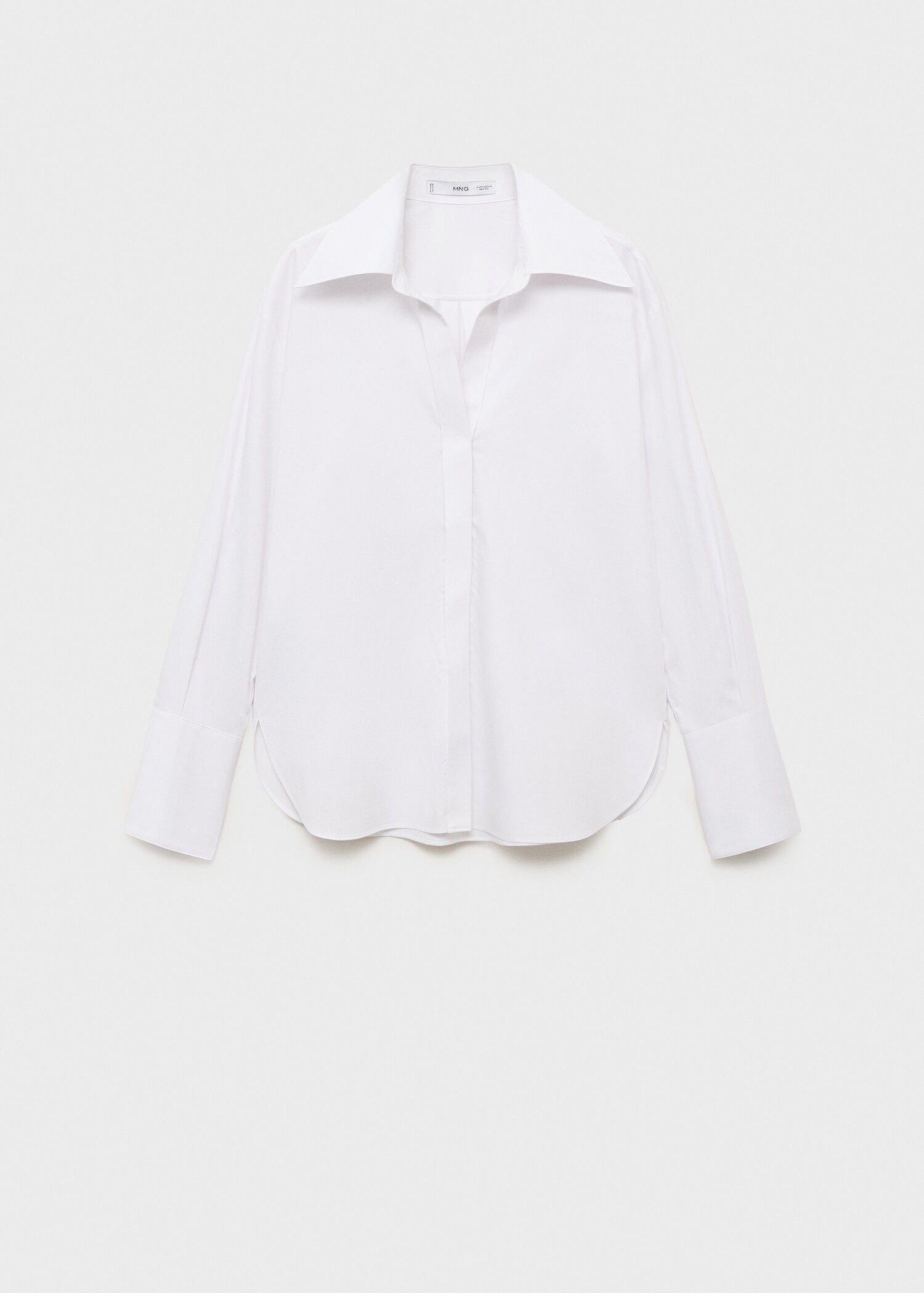 Shirt with lapels and hidden closure - Article without model