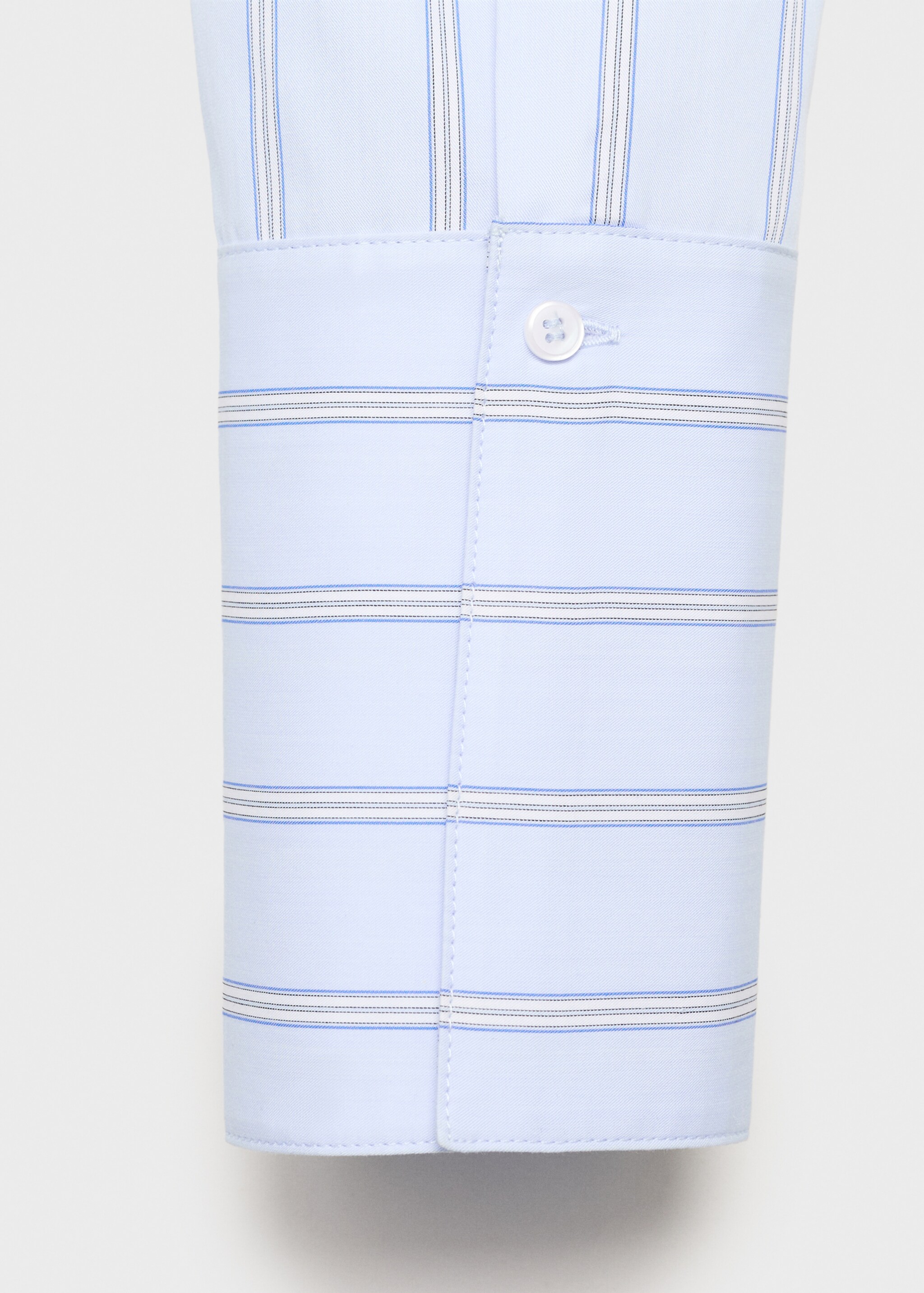 Camisa ratlles solapes - Detall de l'article 0, Blau cel. Ref: 17024081-00.