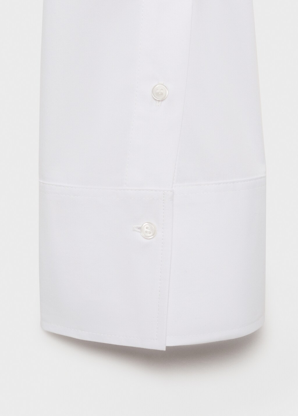 Cropped poplin shirt - image 4