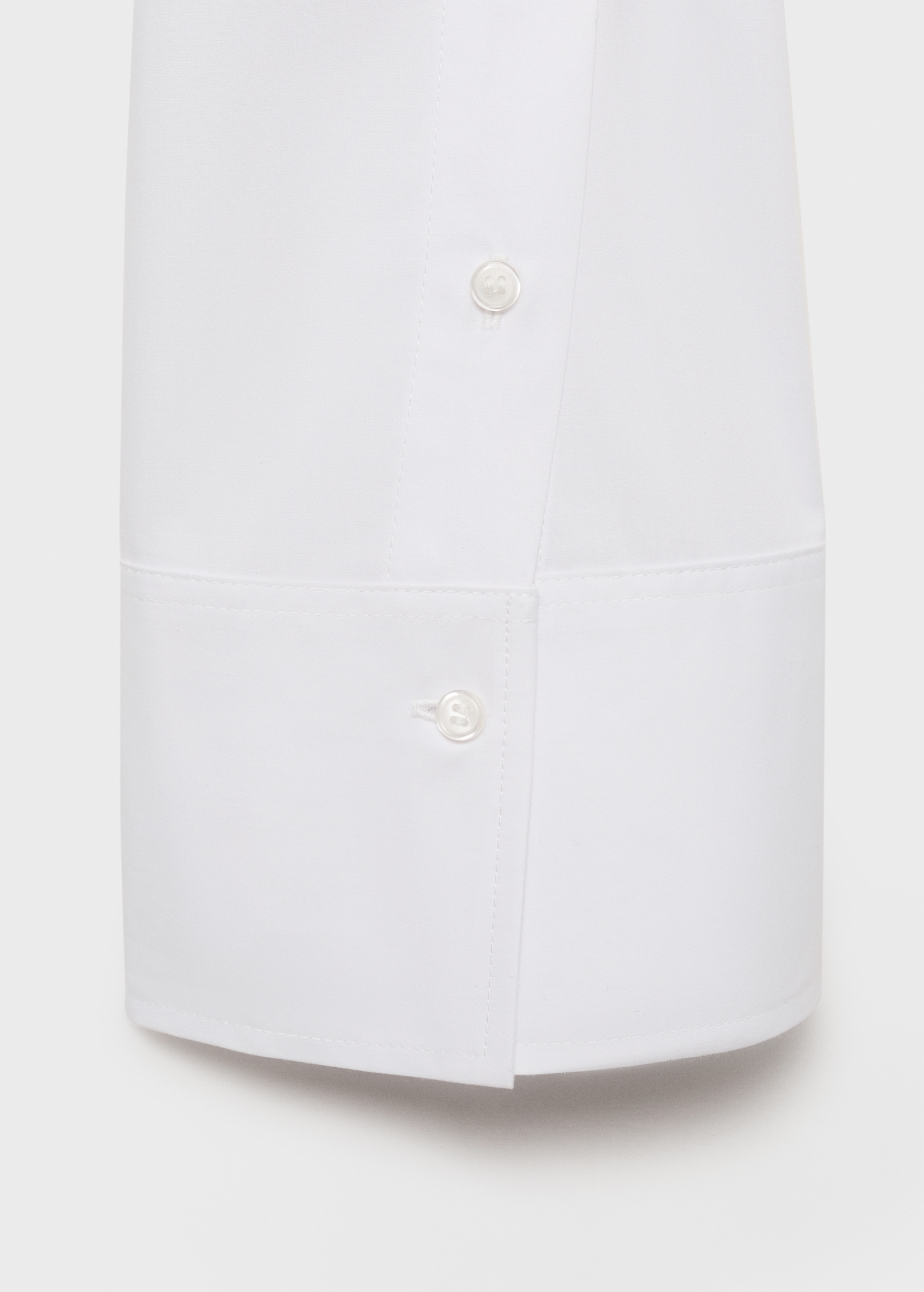 Camicia crop in popeline - Dettaglio dell'articolo 0