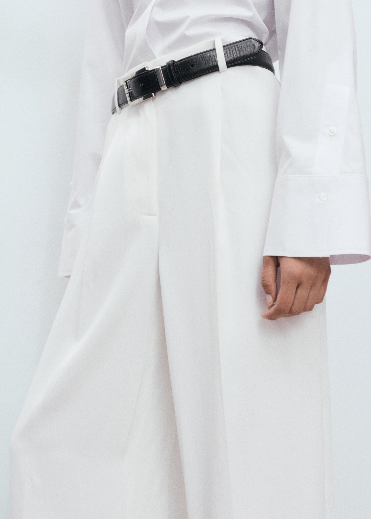Camicia crop in popeline - Dettaglio dell'articolo 6