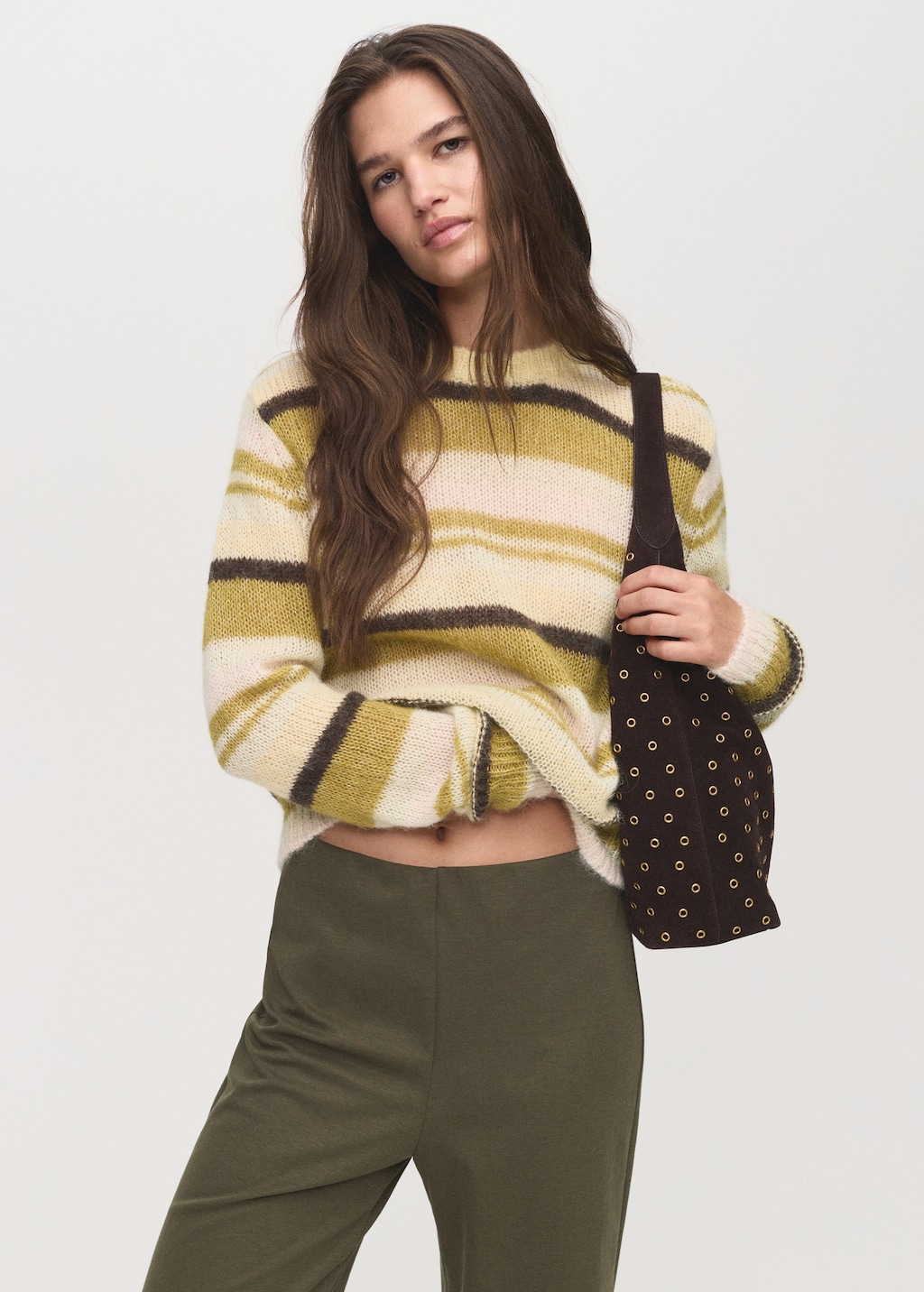 Straight-fit pants with elastic waist - image 4