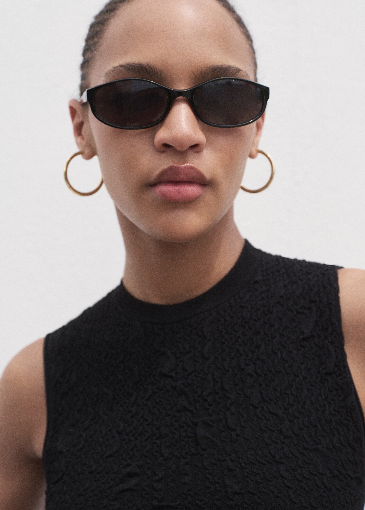 Textured crepe top - Details of the article 1