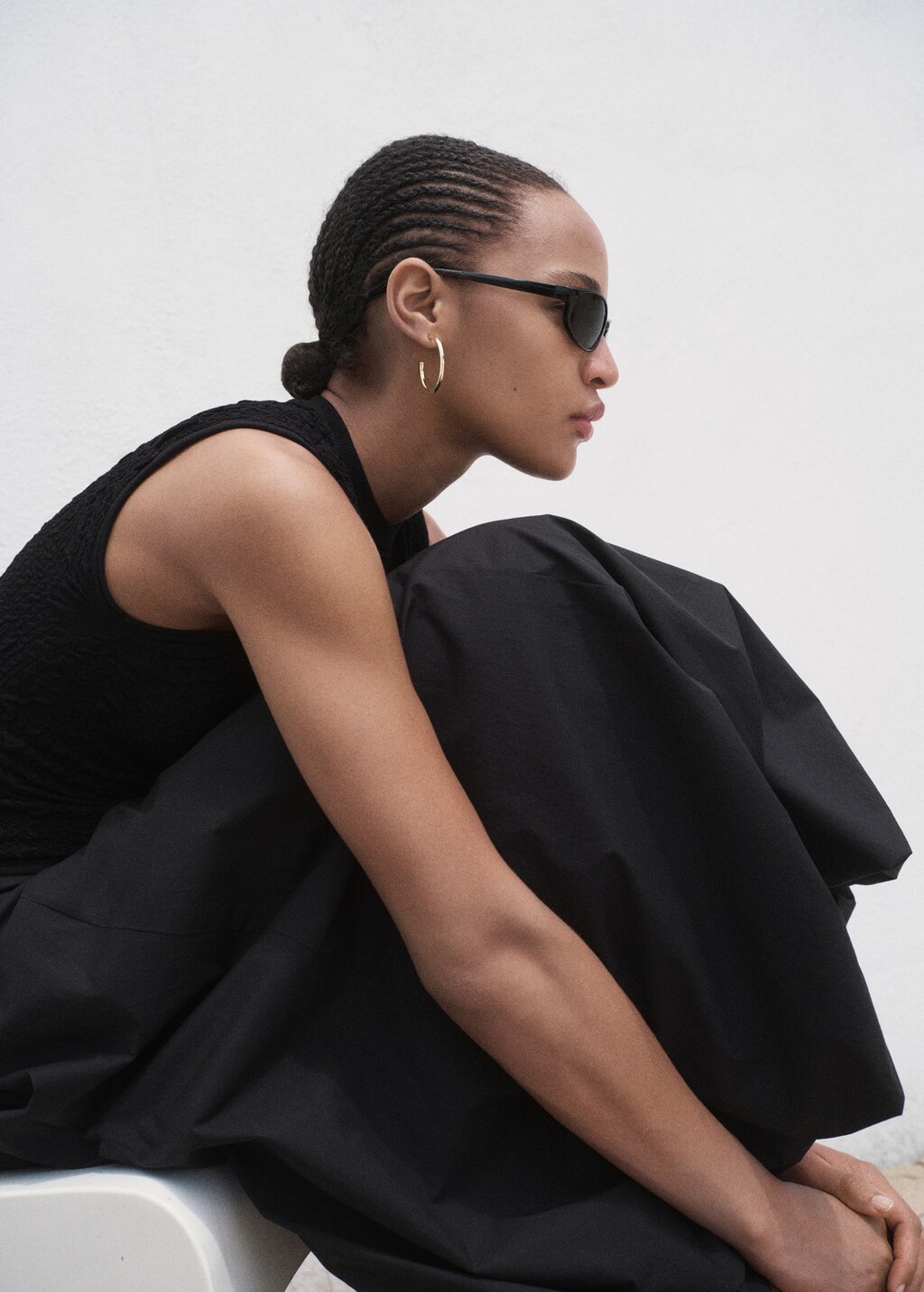 Mango Textured crepe top