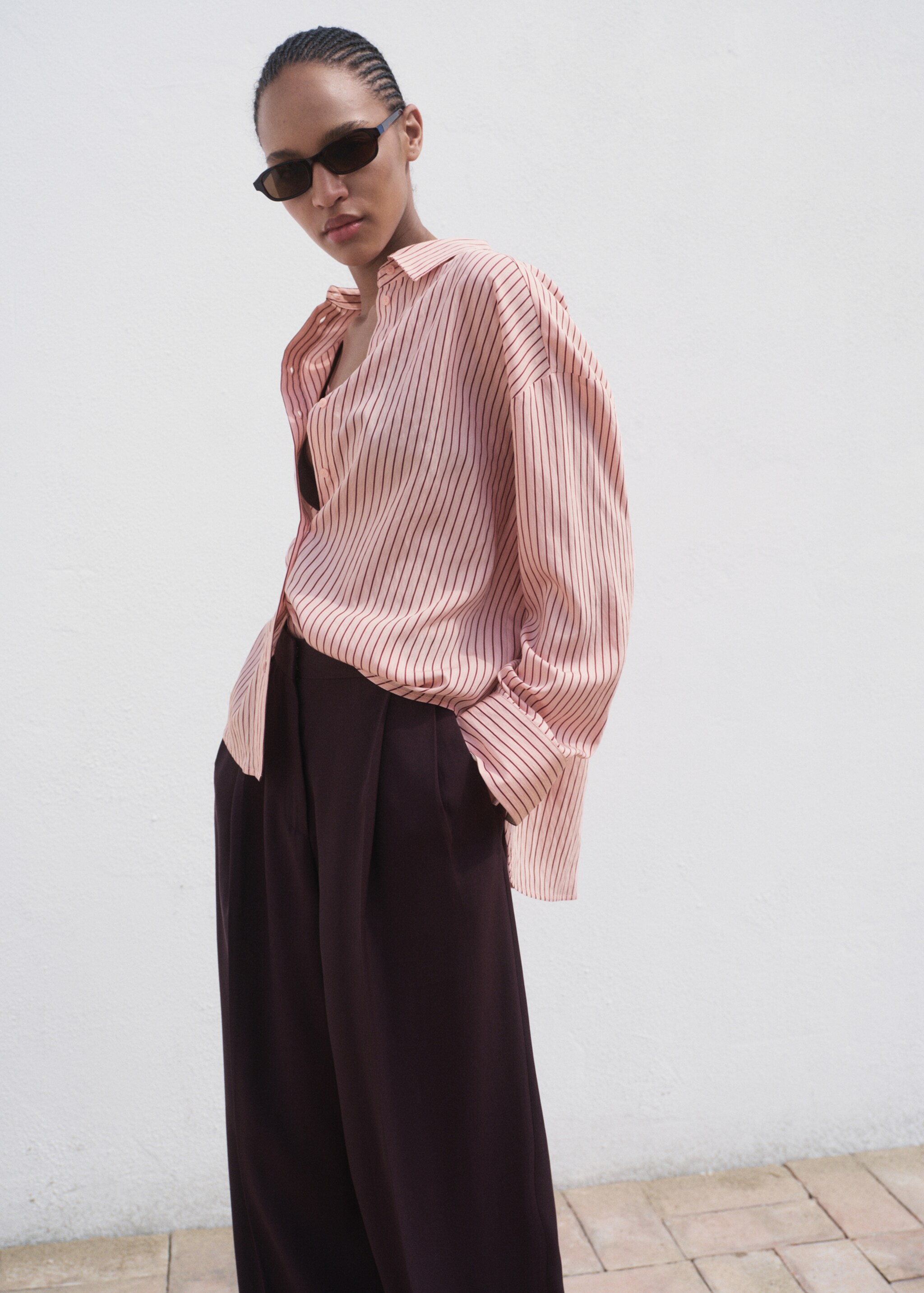Oversize striped shirt - Medium plane