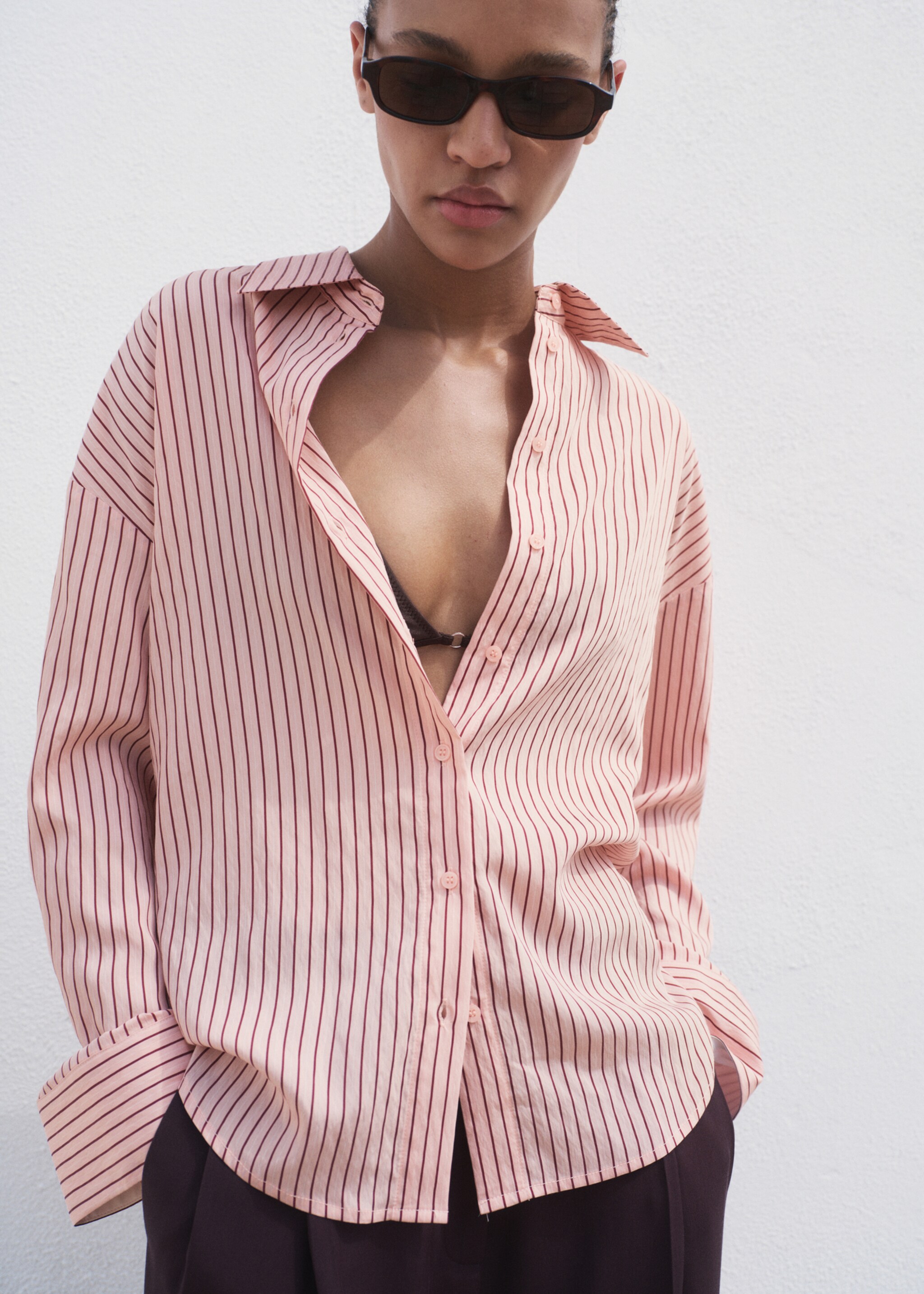 Oversize striped shirt - Details of the article 6