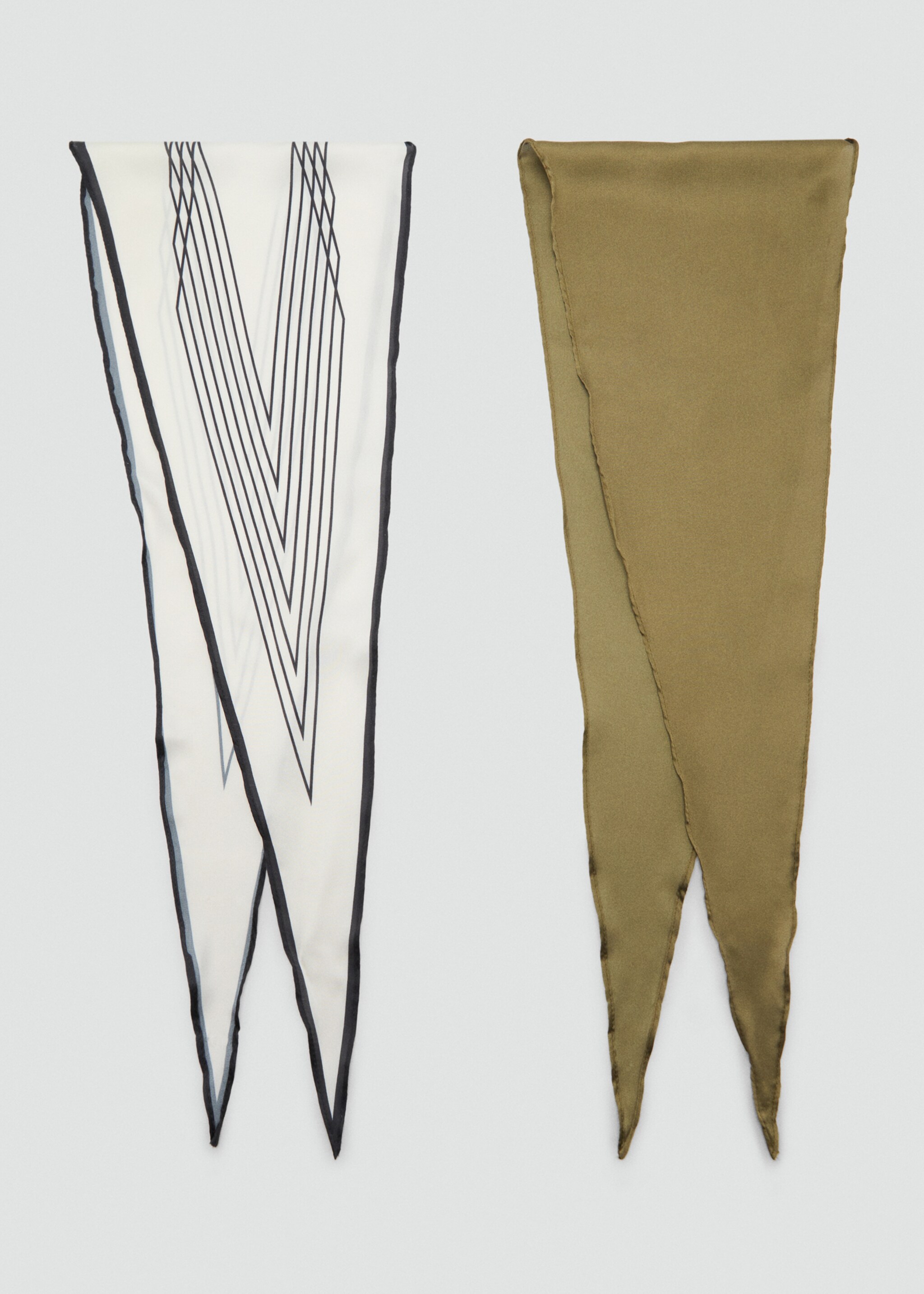 Conjunto de 2 lenços combinados - Artigo sem modelo