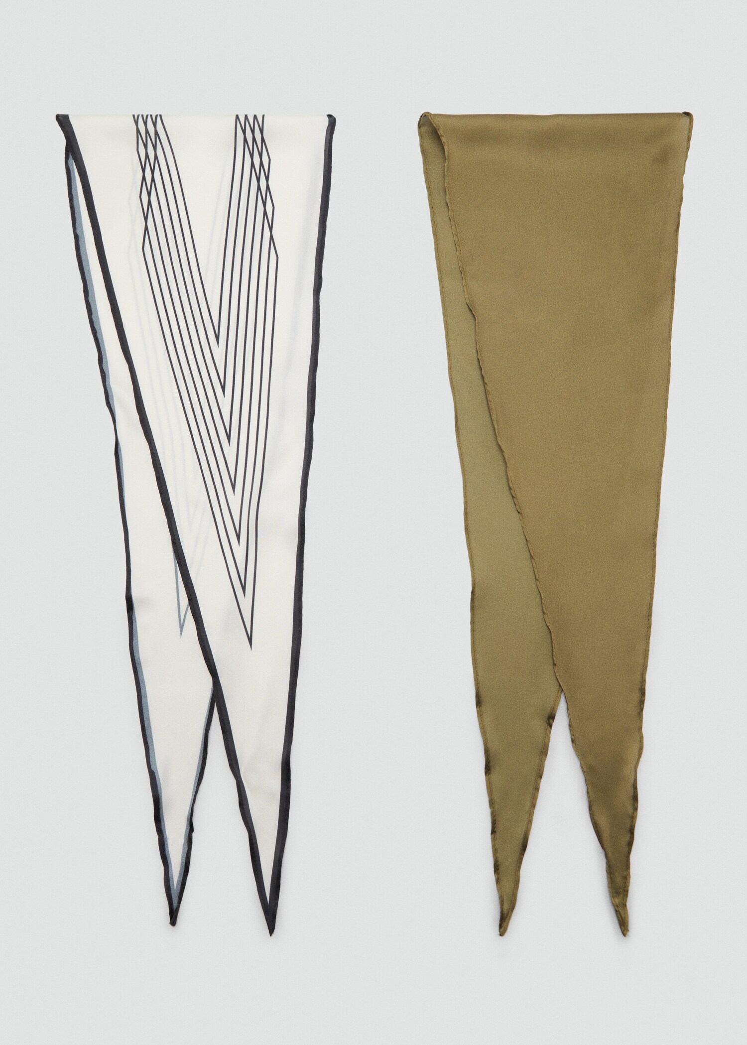 Conjunto de 2 lenços combinados - Artigo sem modelo