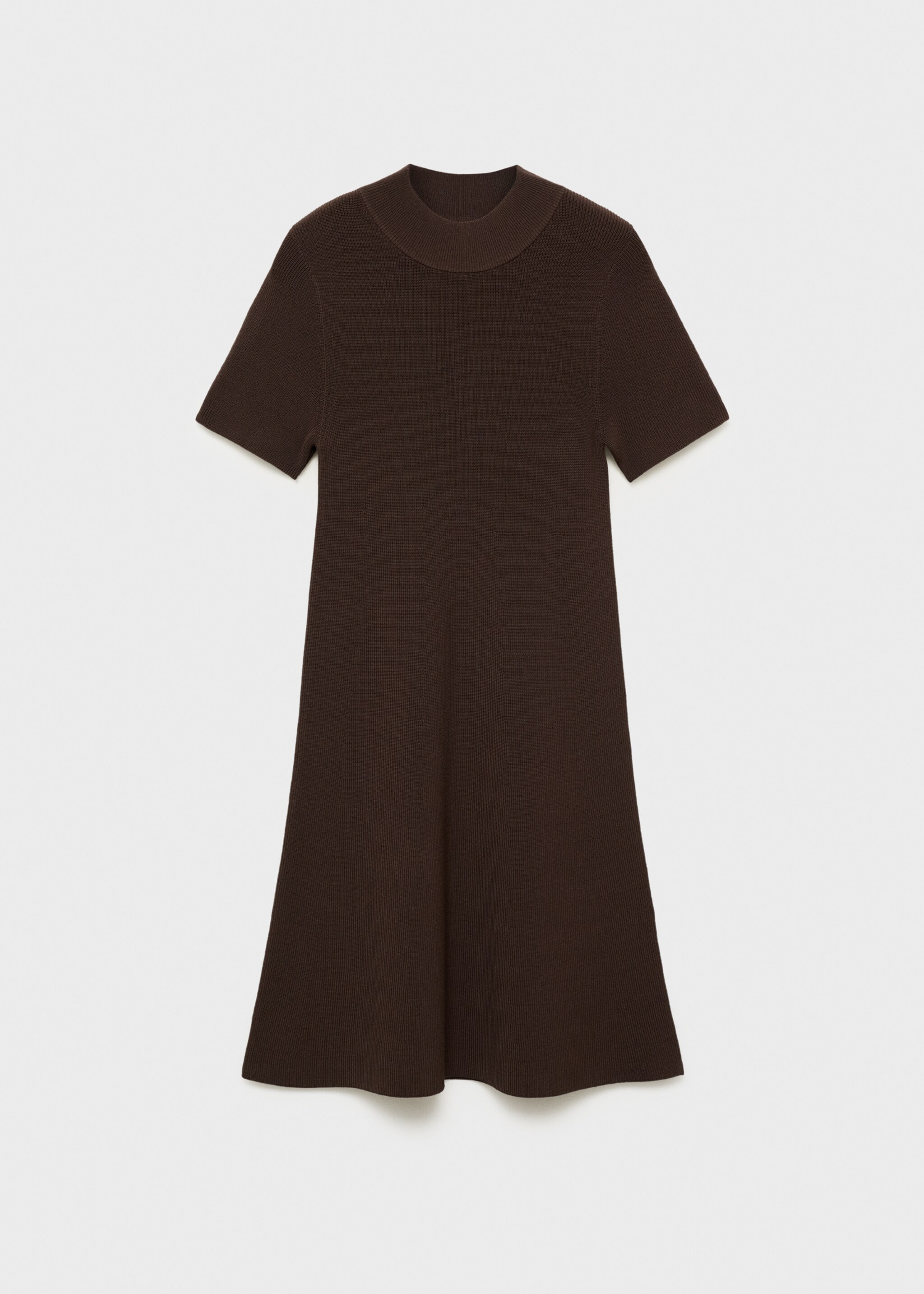 Robe maille col montant - Article sans modèle, Chocolat. Ref: 17024099-00.
