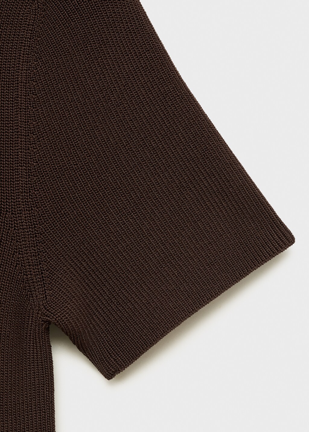 Perkins-neck knitted dress