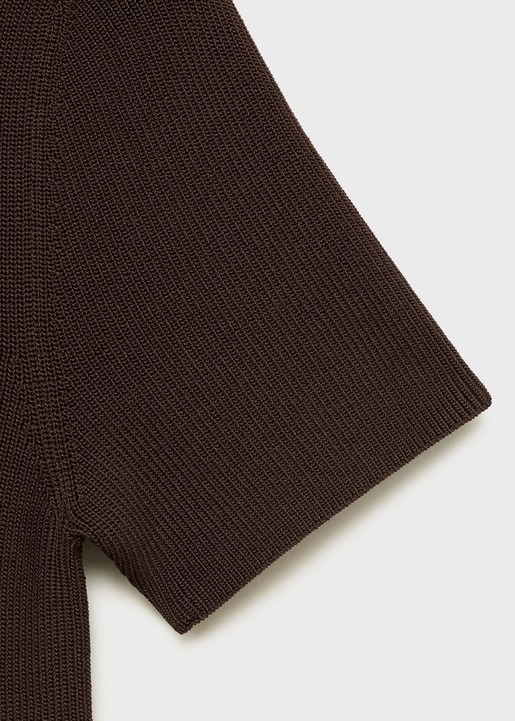 Perkins-neck knitted dress