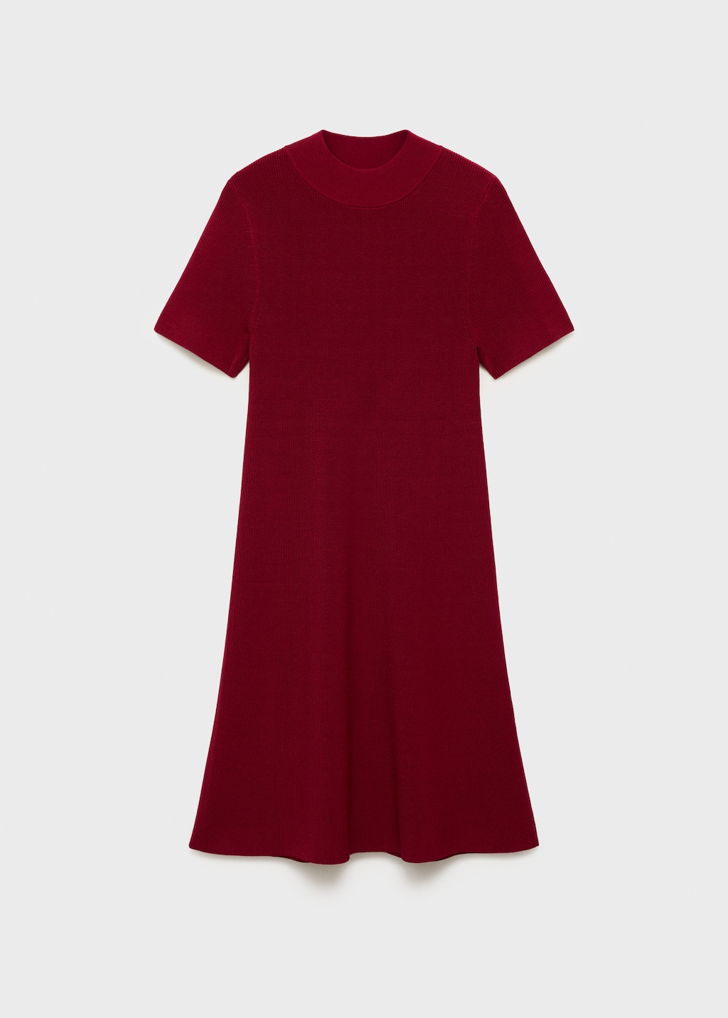 Mango Perkins-neck knitted dress