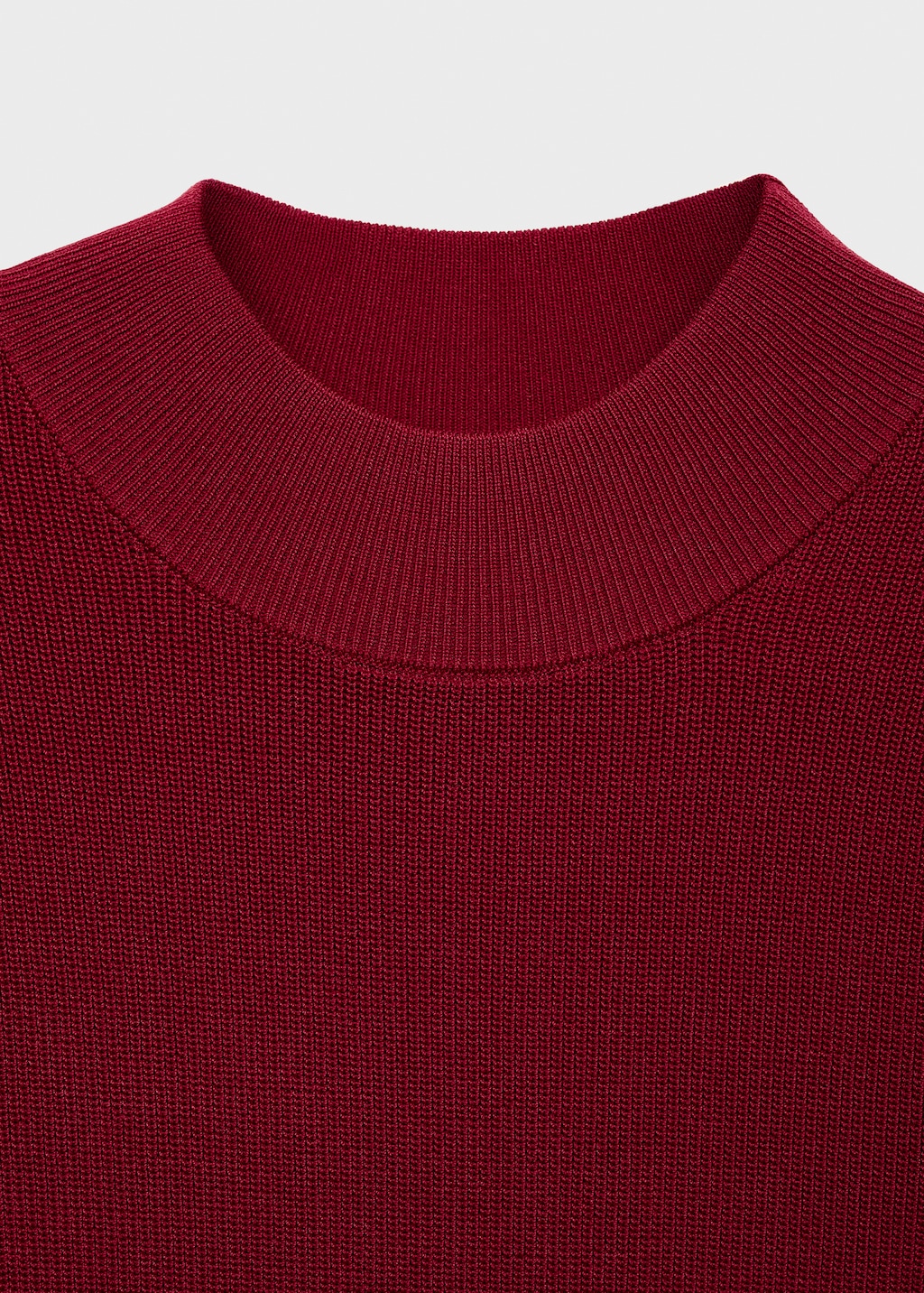 Mango Perkins-neck knitted dress