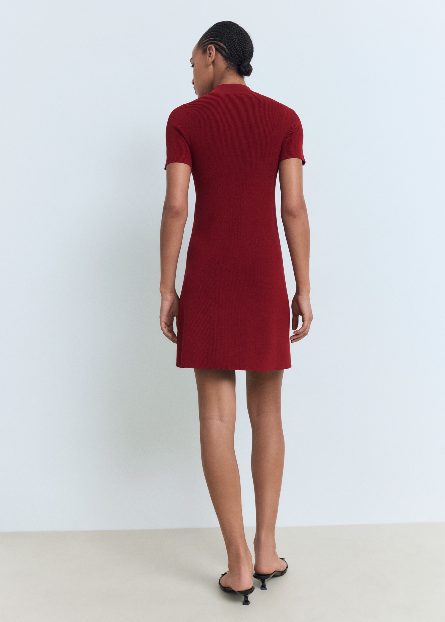 Robe maille col montant - Verso de l’article