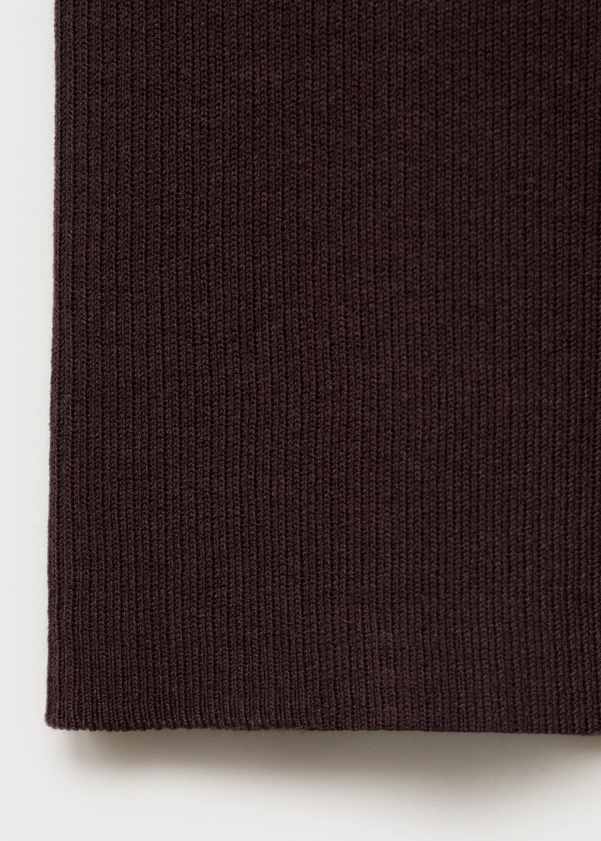 Pull-over maille côtelée manches courtes - Détail de l'article 0