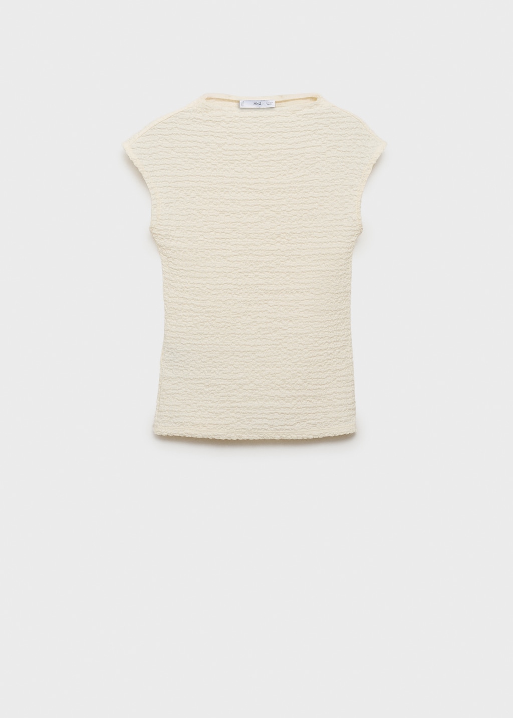 Mango Textured cotton top
