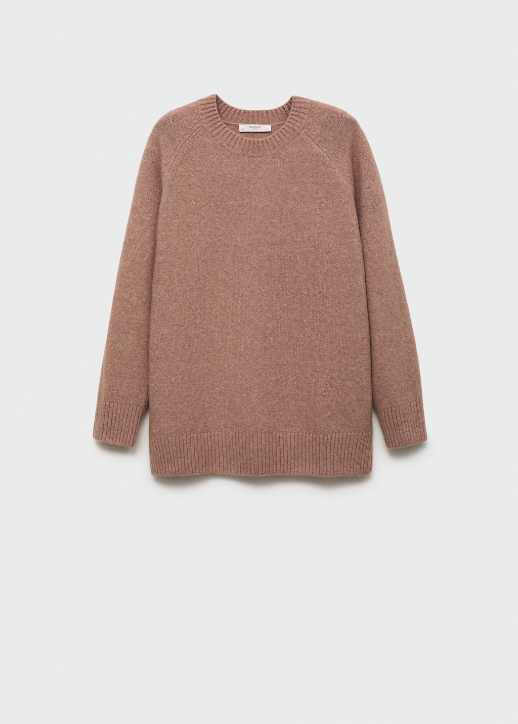 Round-neck knitted sweater - Women | MANGO USA