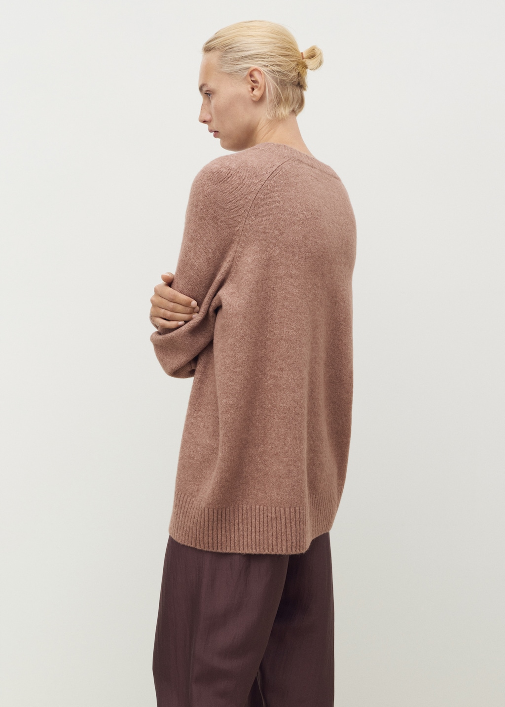 Mango Round-neck knitted sweater
