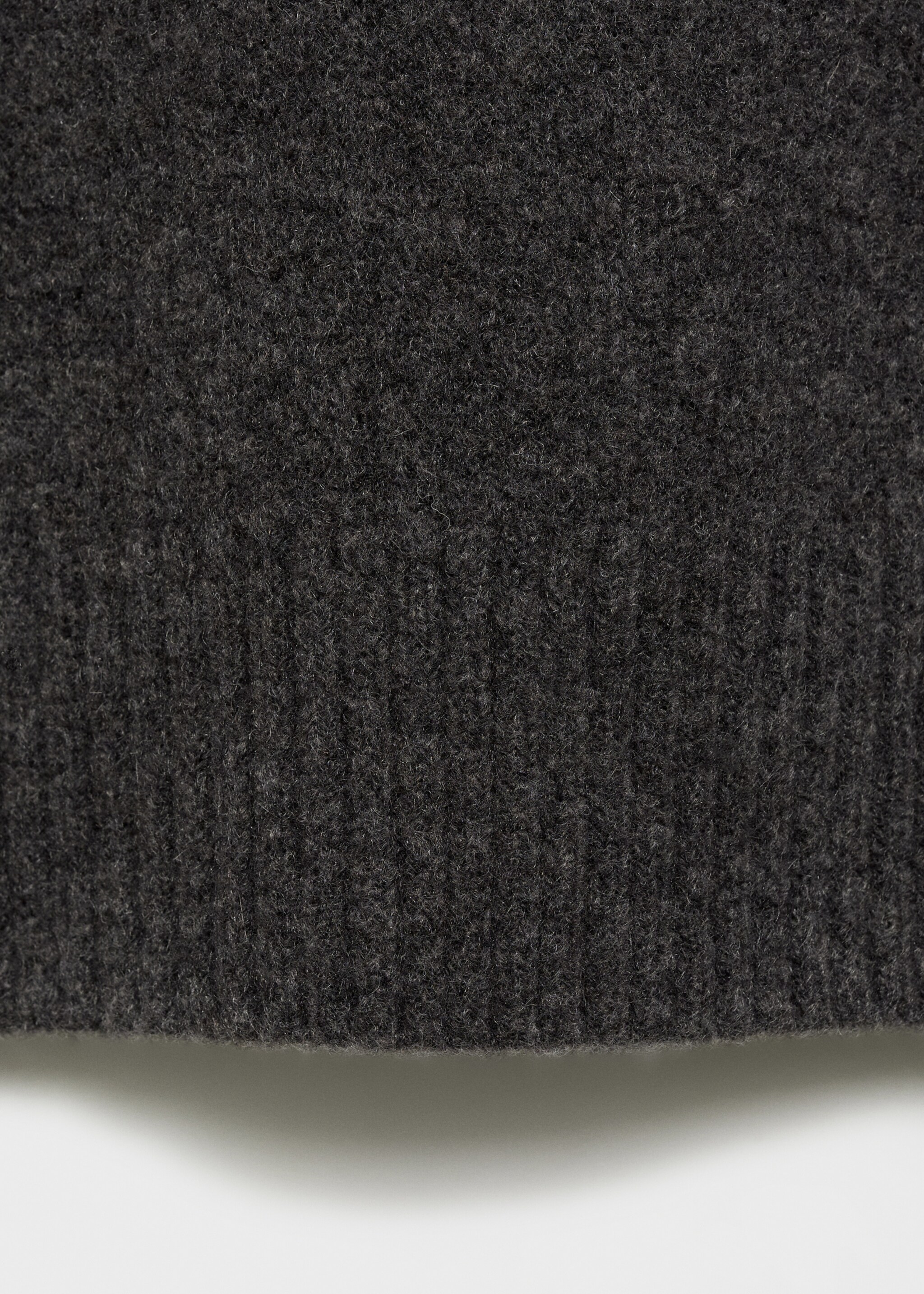 Round-neck knitted sweater - Details of the article 0, Charcoal. Ref: 17024102-00.