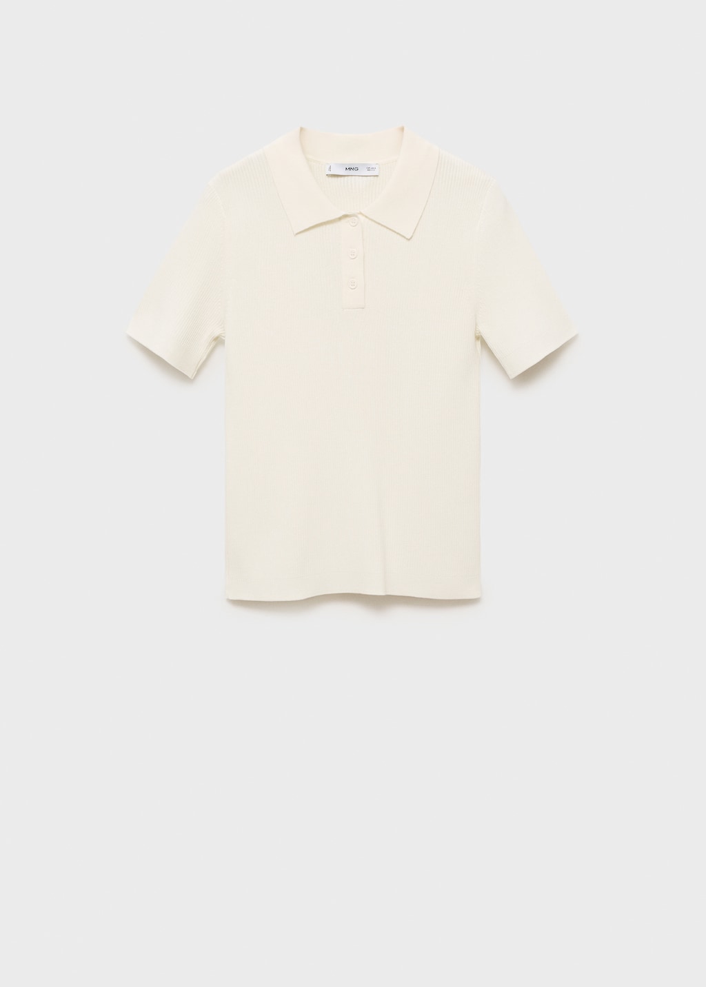 Mango Short-sleeved polo-neck sweater