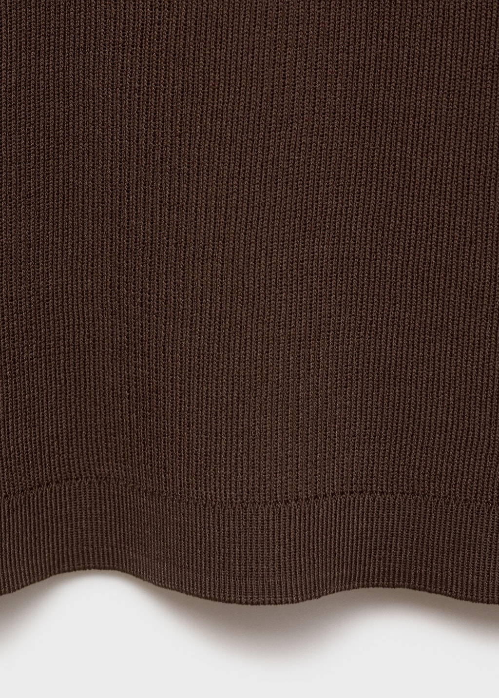 Short-sleeved polo-neck sweater