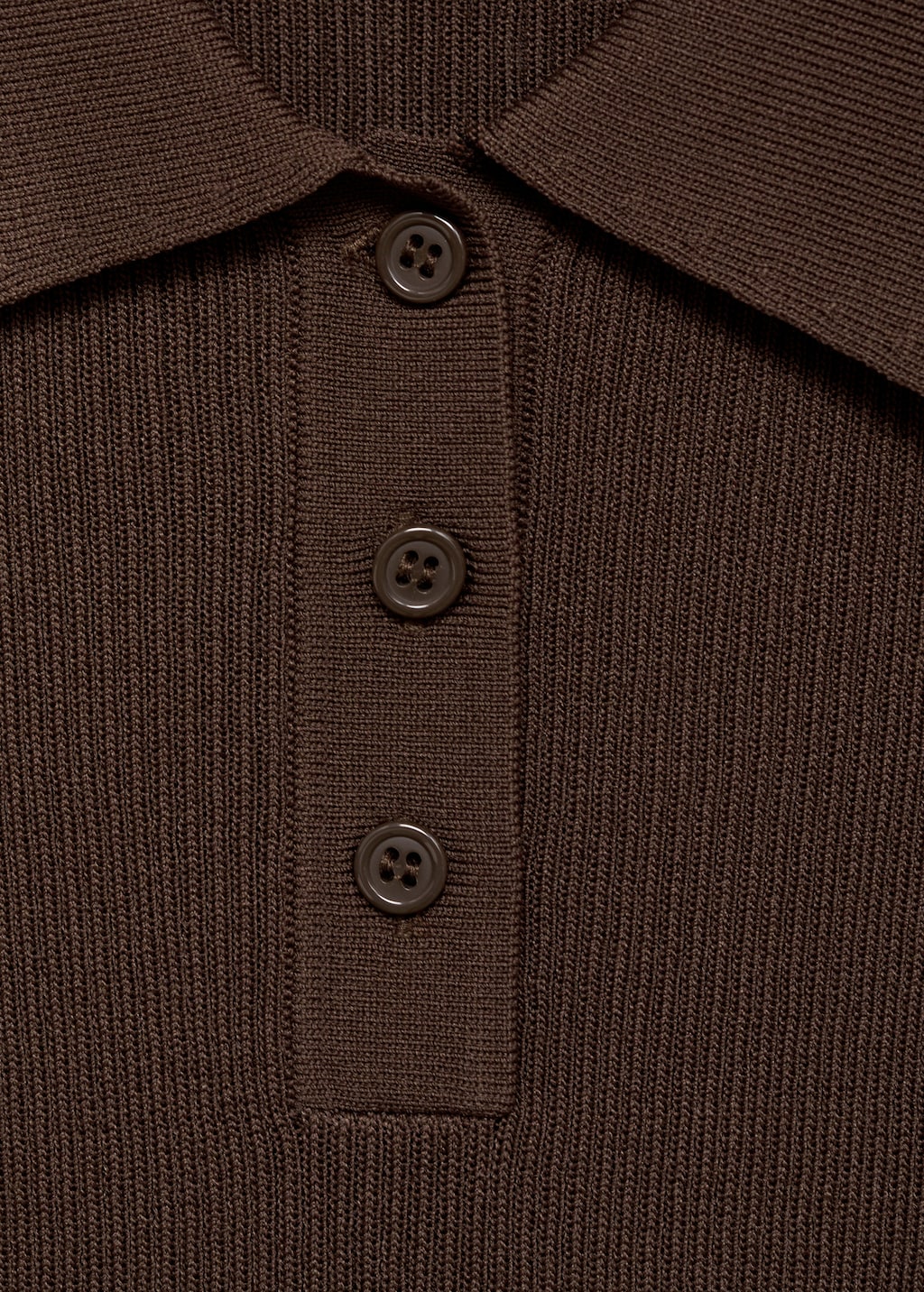 Short-sleeved polo-neck sweater