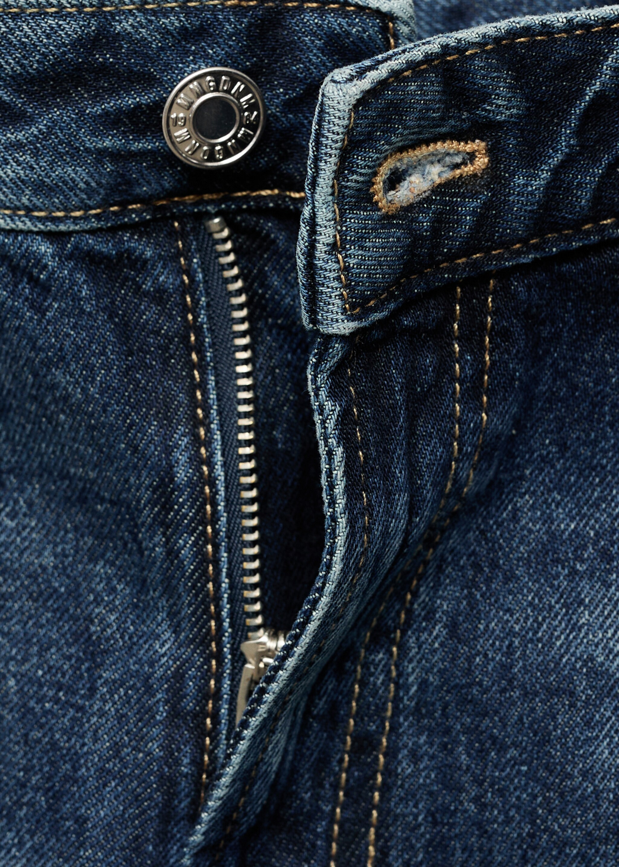 Miami medium-rise straight-fit jeans - Details of the article 0, Dark Blue. Ref: 17024104-00.