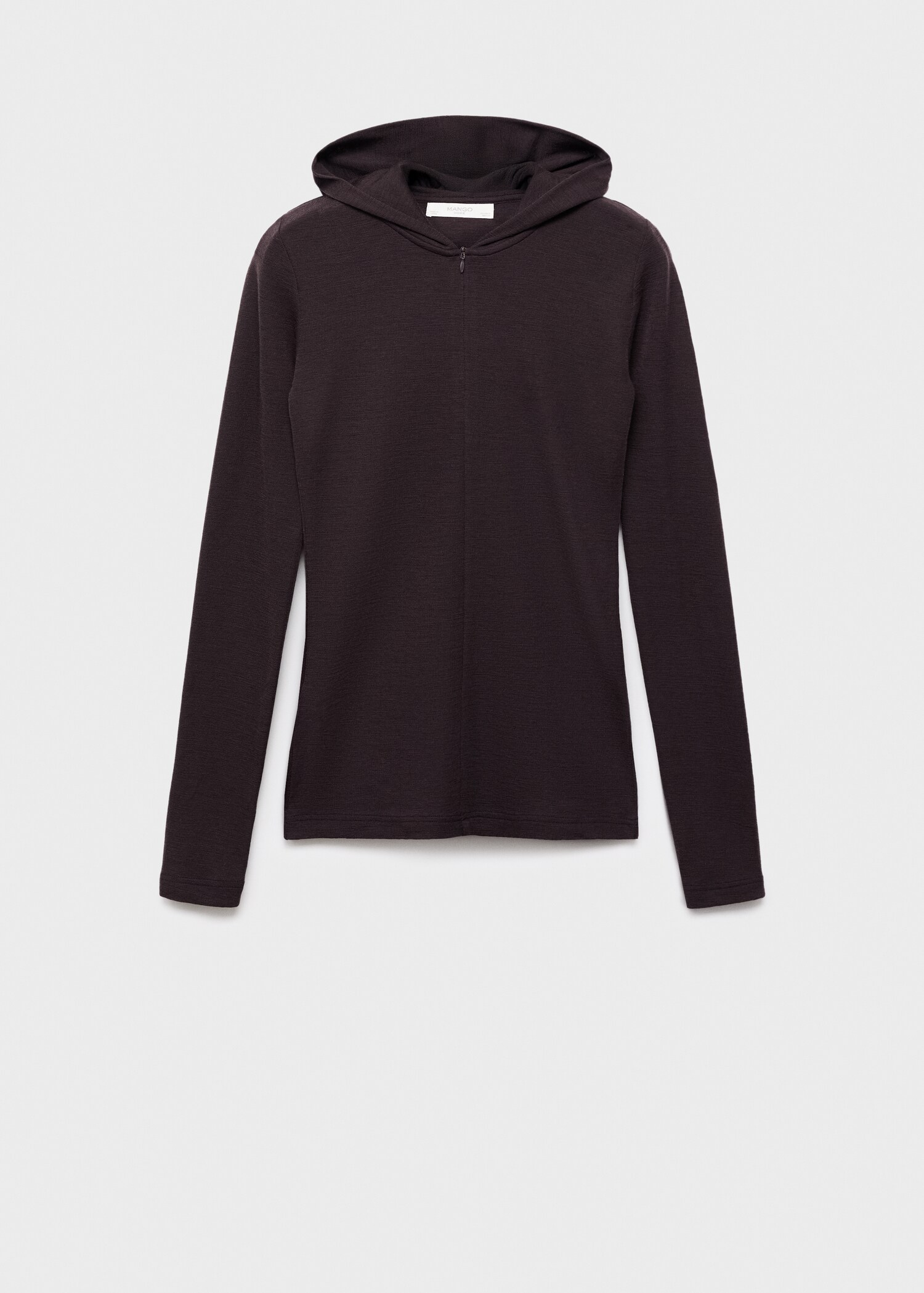 Wool hooded t-shirt - Article without model