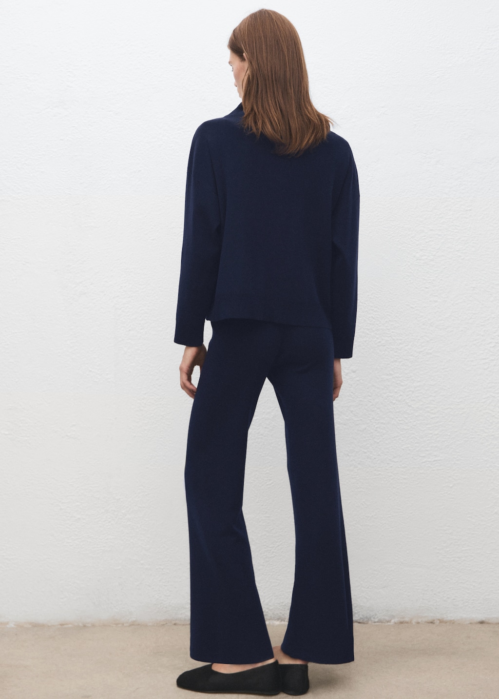 Mango Ruched turtleneck sweater