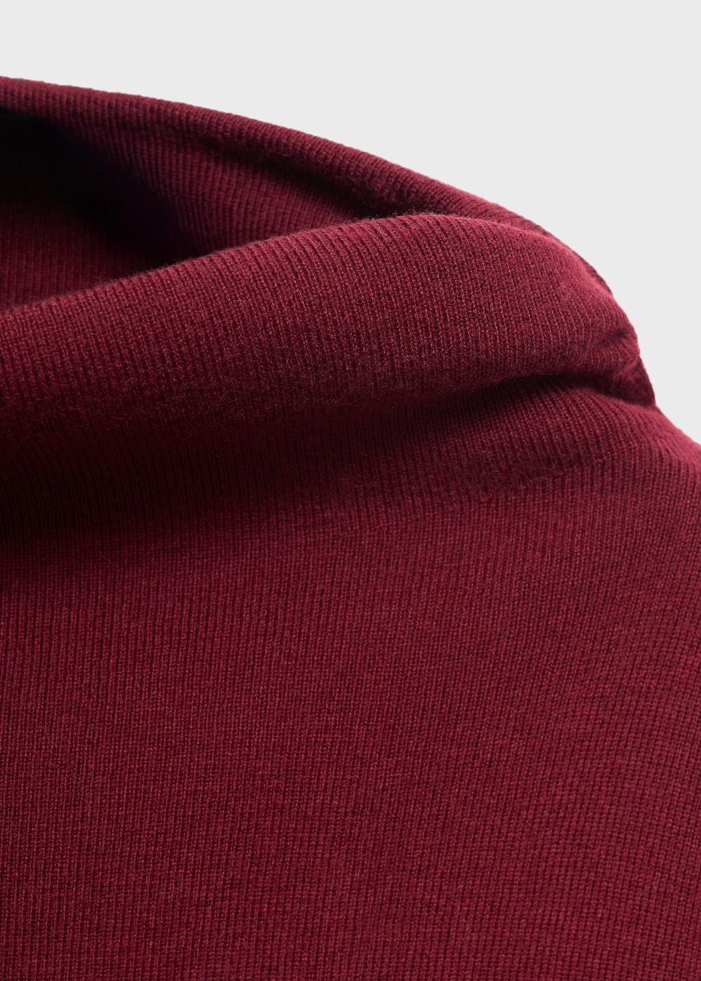 Ruched turtleneck sweater