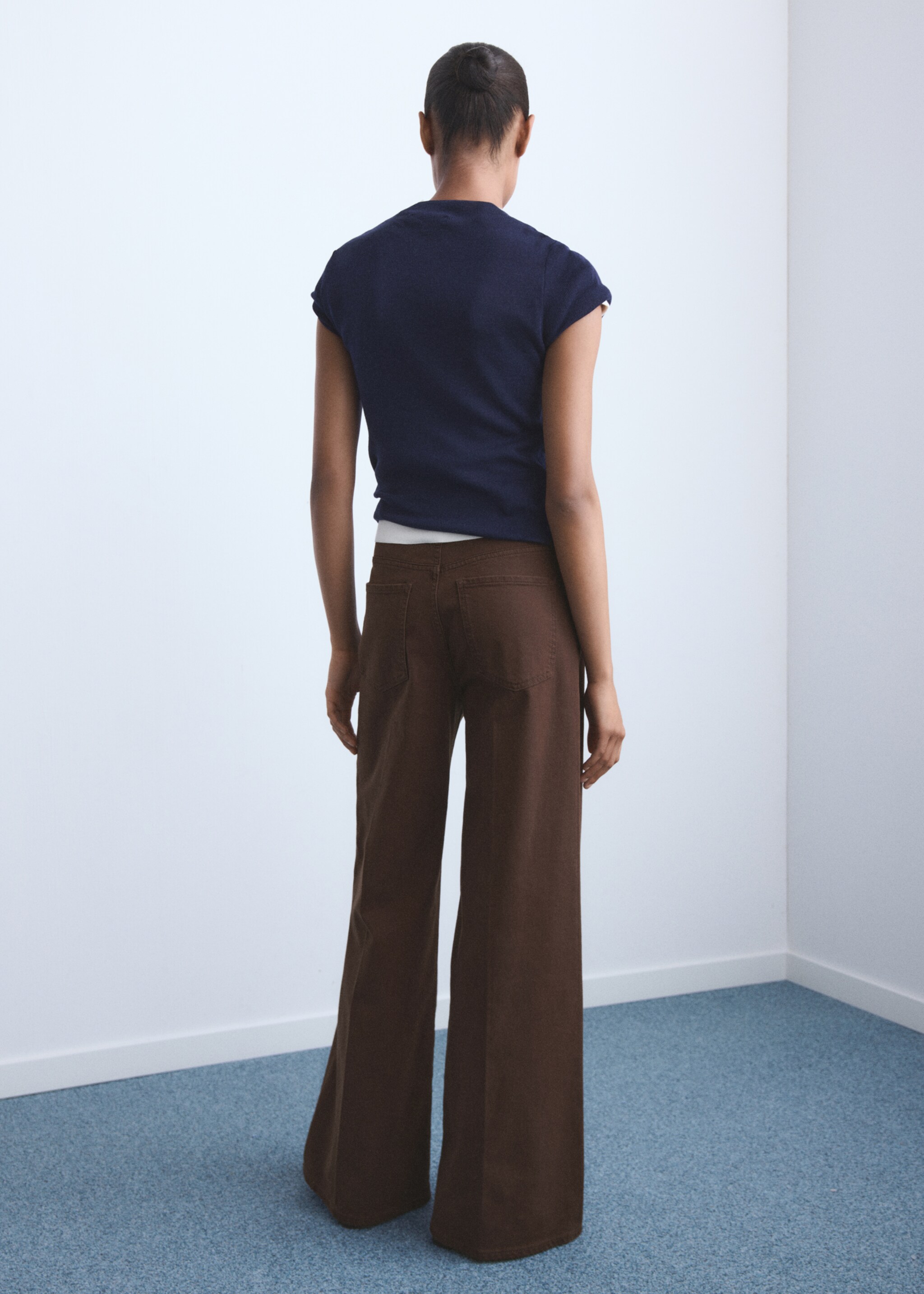Jeans elise - Verso de l’article, Chocolat. Ref: 17024108-00.