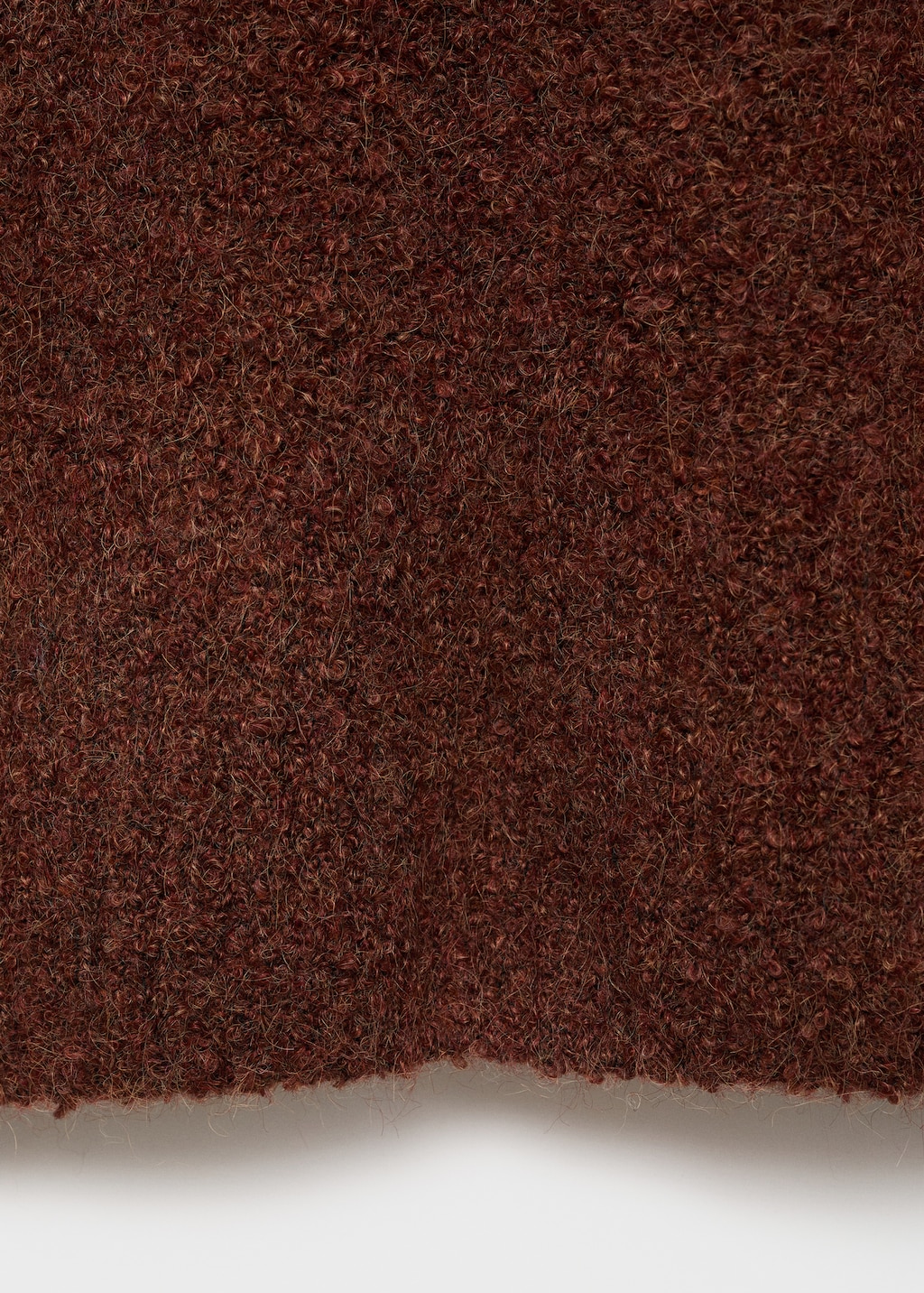 Bouclé turtleneck sweater