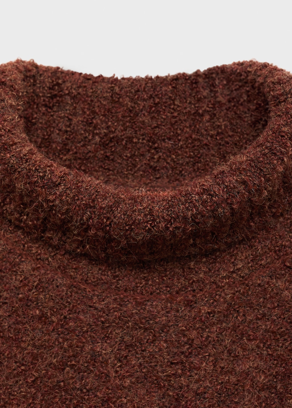 Bouclé turtleneck sweater