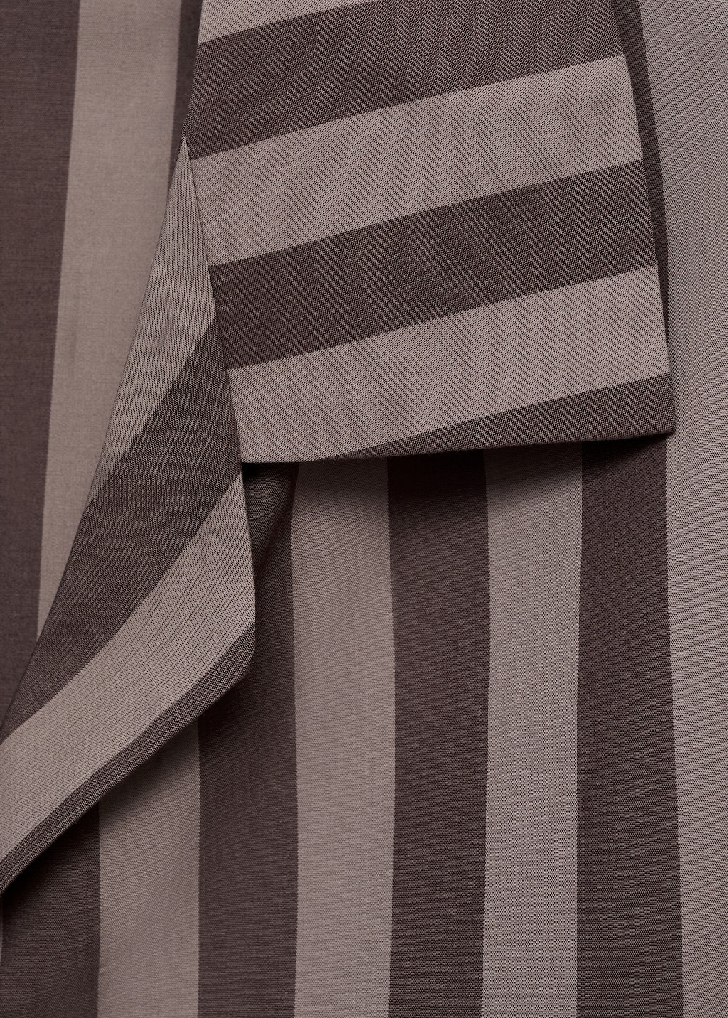 Woven striped pajama top