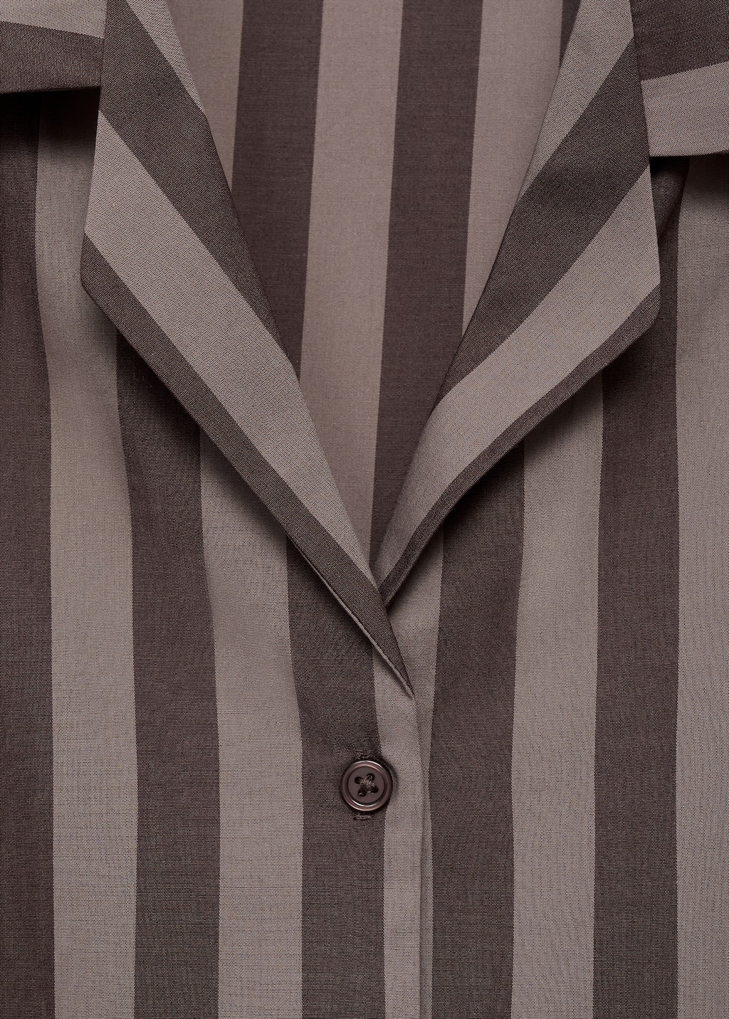 Woven striped pajama top